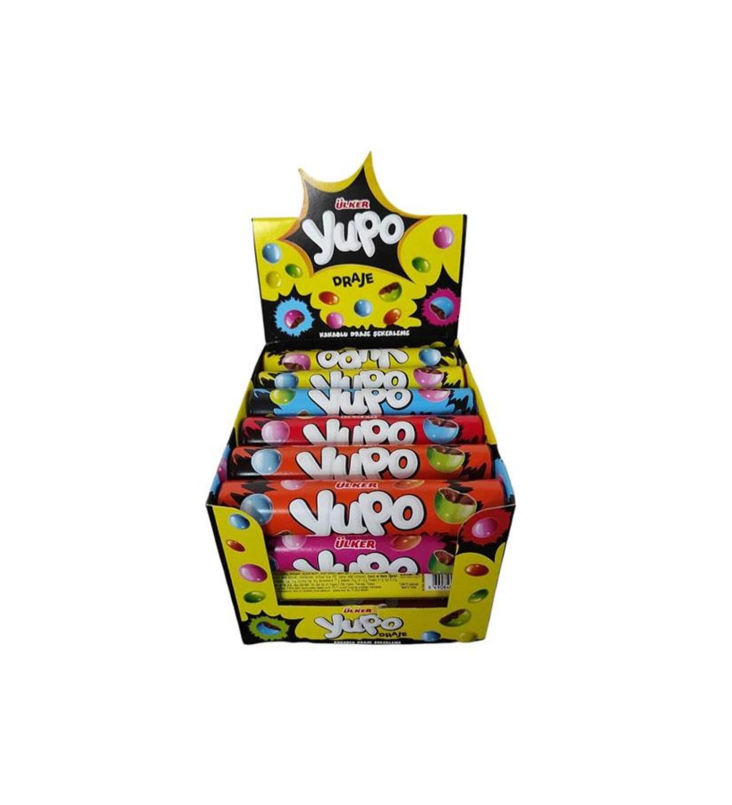 Nostalgic Flavors Yupo Bonibon Cylinder Colored Dragee (24 Pieces)