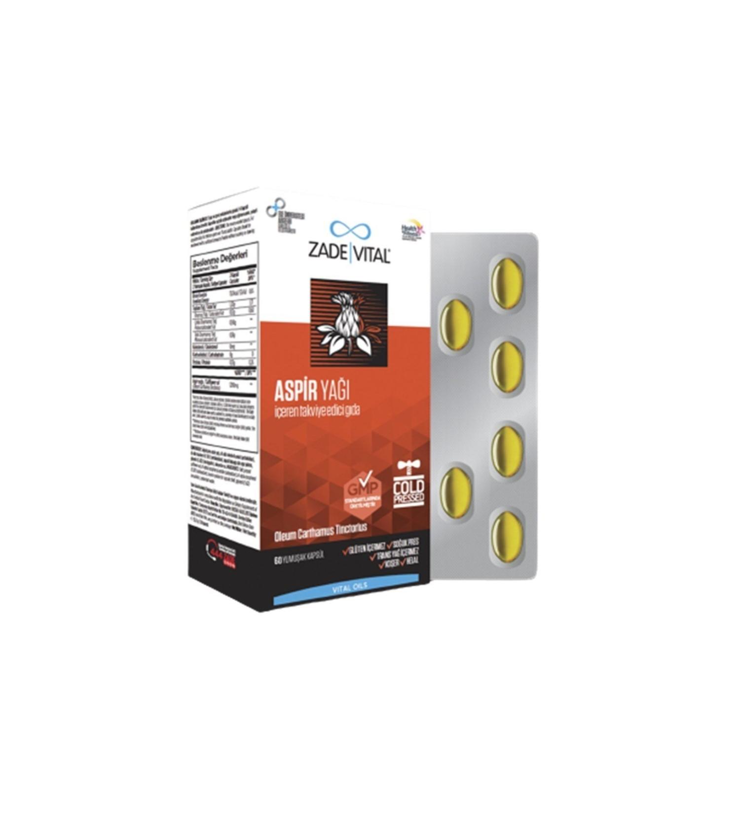 Zade Vital Safflower Oil Blister 60 capsules