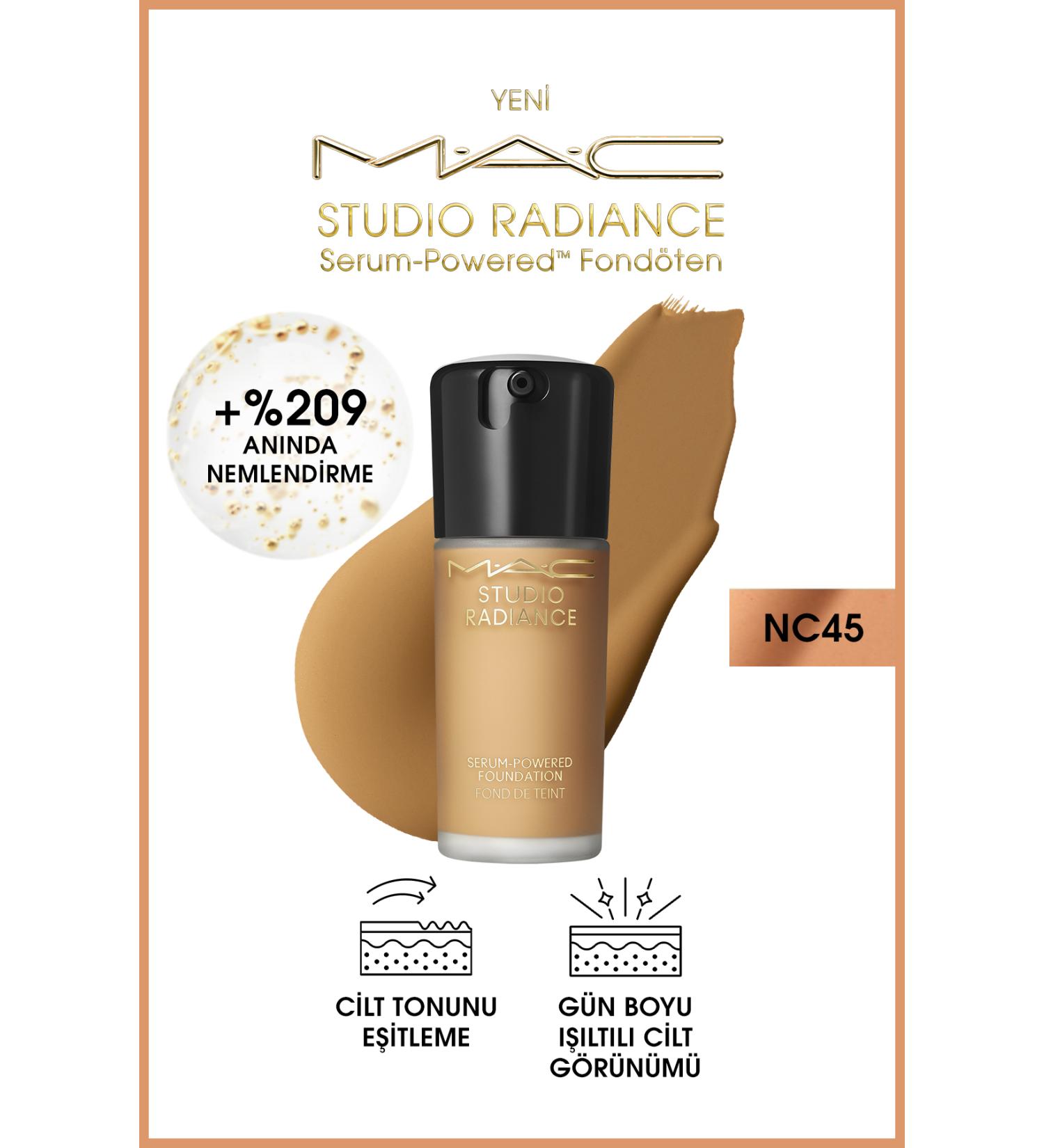 Mac Foundation-NC45 - Studio Radiance Serum-Powered 30 ml