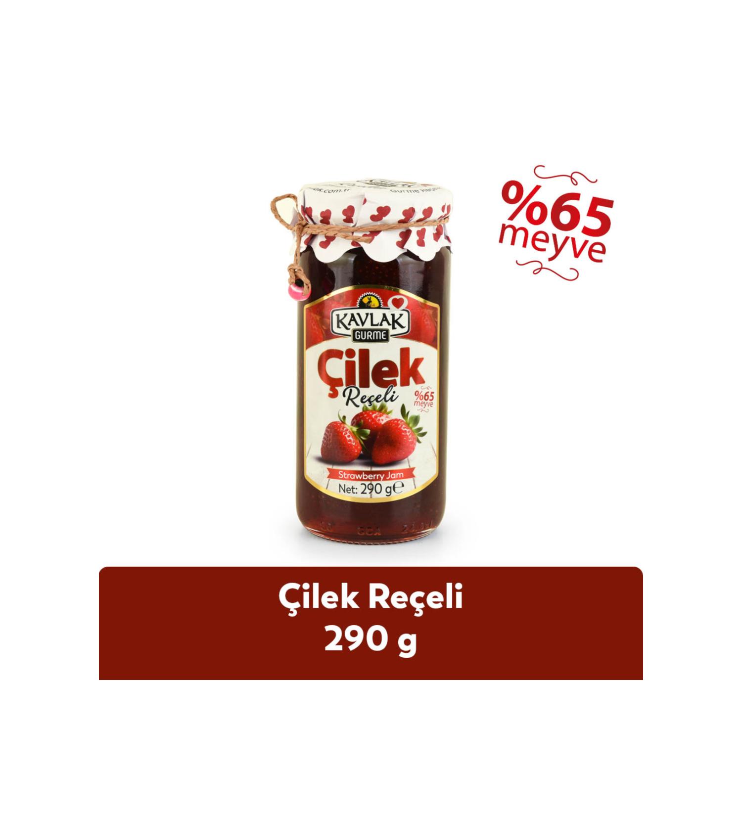 Kavlak Olive Strawberry Jam 290 Gr Glass Jar