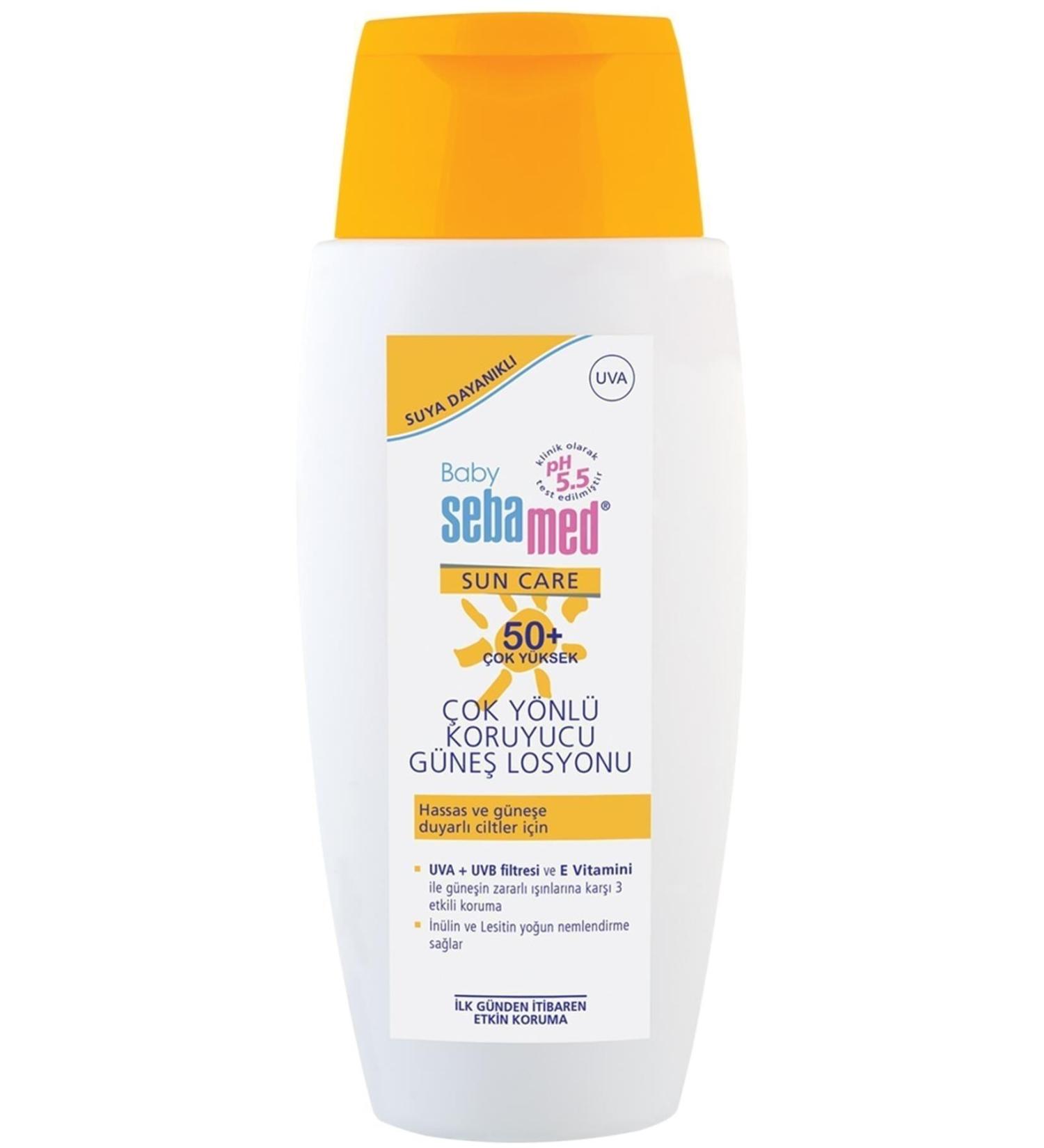 Sebamed BABY SUN CARE WATER RESISTANT SPF 50+ MULTI-FUNCTIONAL PROTECTIVE BABY SUN LOTION 150 ML PRVNTVE10