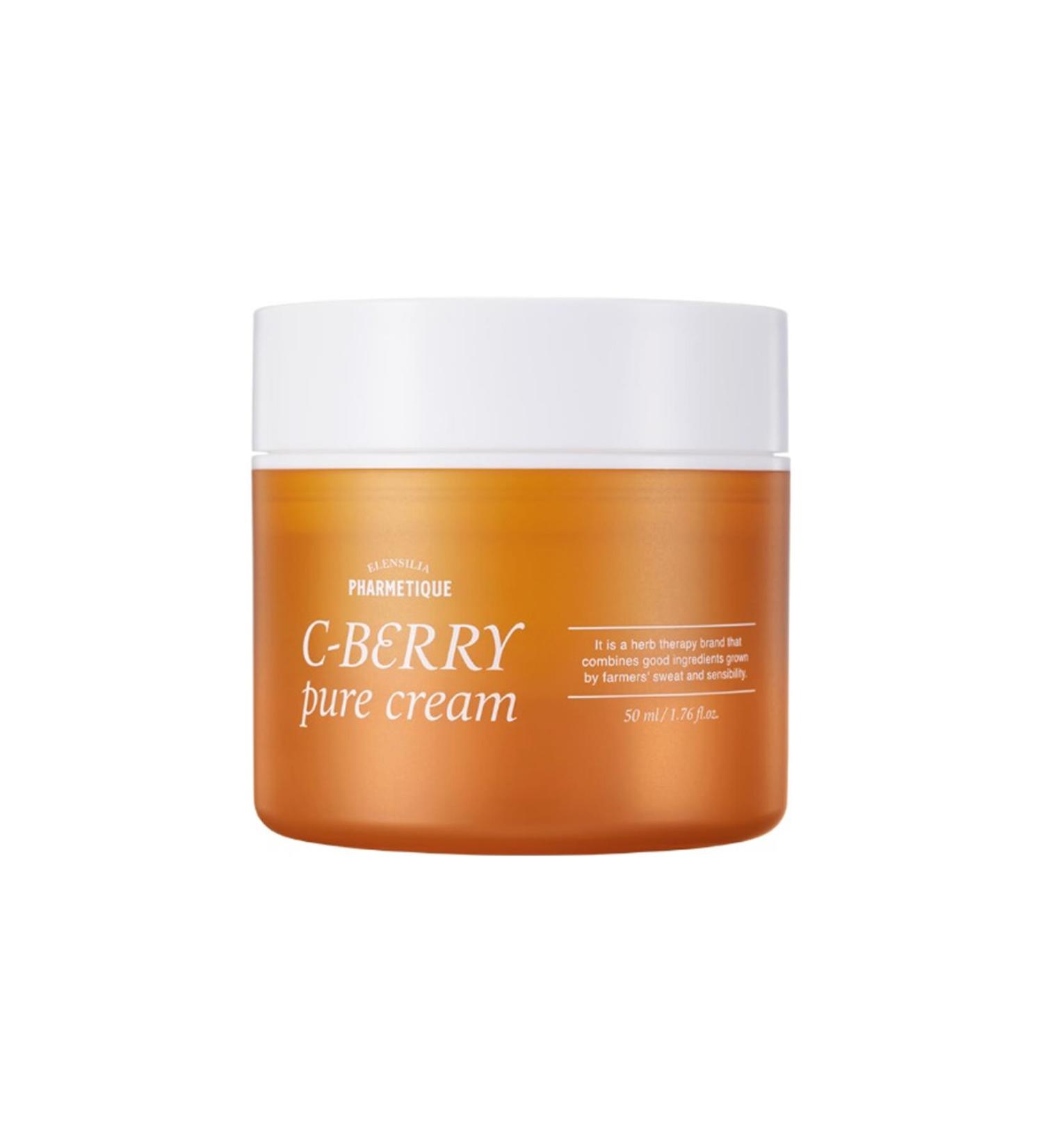 ELENSILIA Brightening Blemish Care Cream C-berry Pure Cream with Vitamin and Sea Buckthorn Extract Capsule