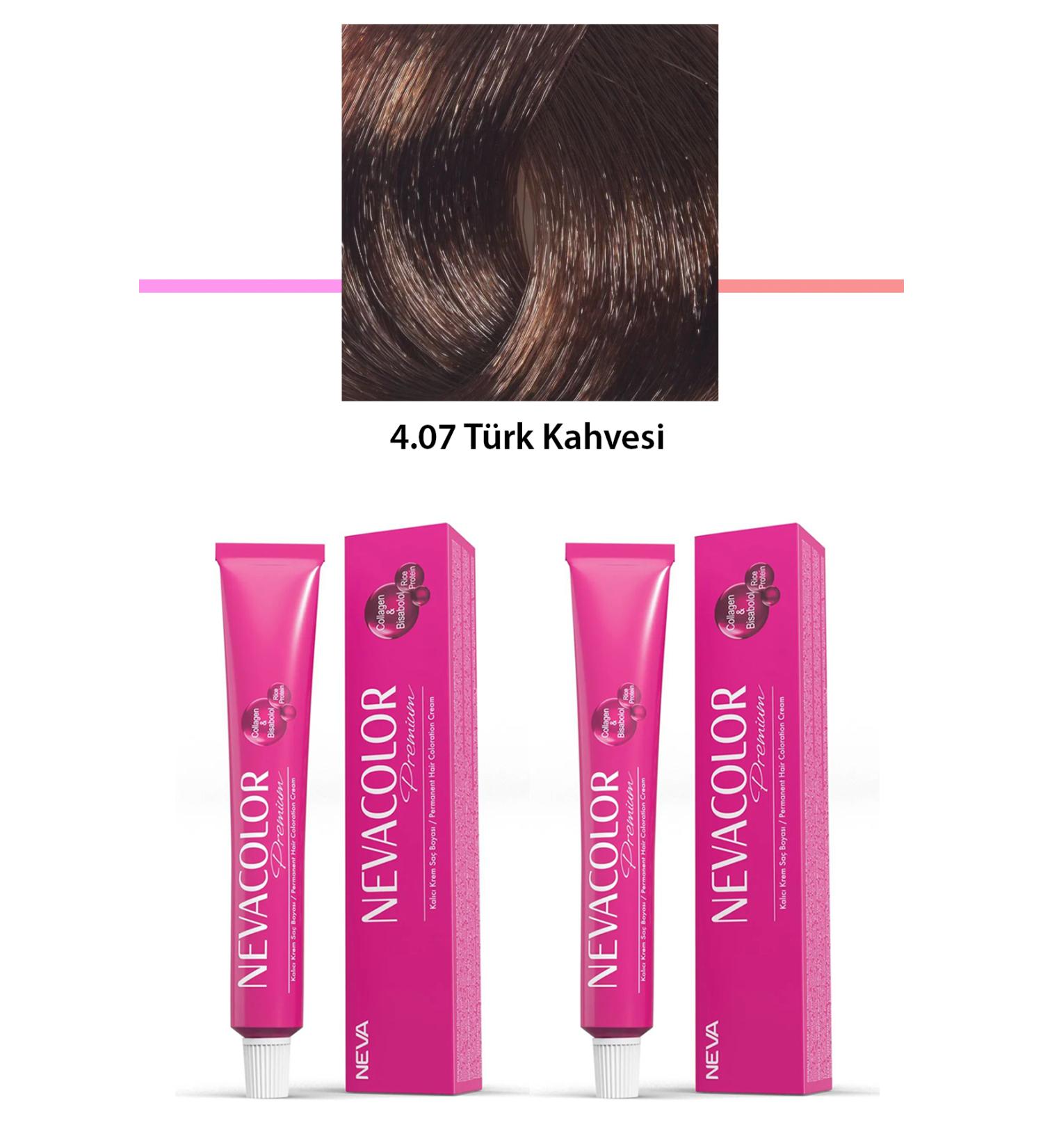 Wholesale Bulurum TOPTANBULURUM 2 Set Premium 4.07 Turkish Coffee - Permanent Cream Hair Dye 2 X 50 g Tube