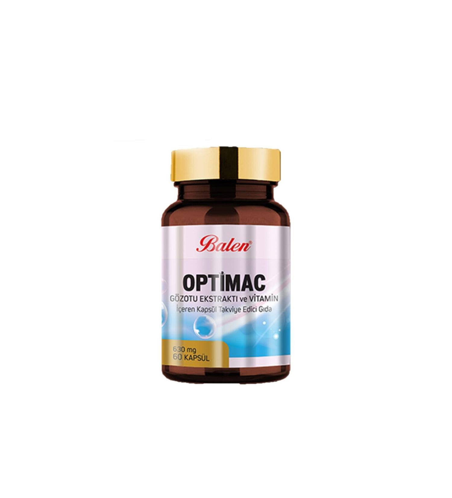 Balen Optimac Eyebright Extract and Vitamin Containing Capsule Supplementary Food