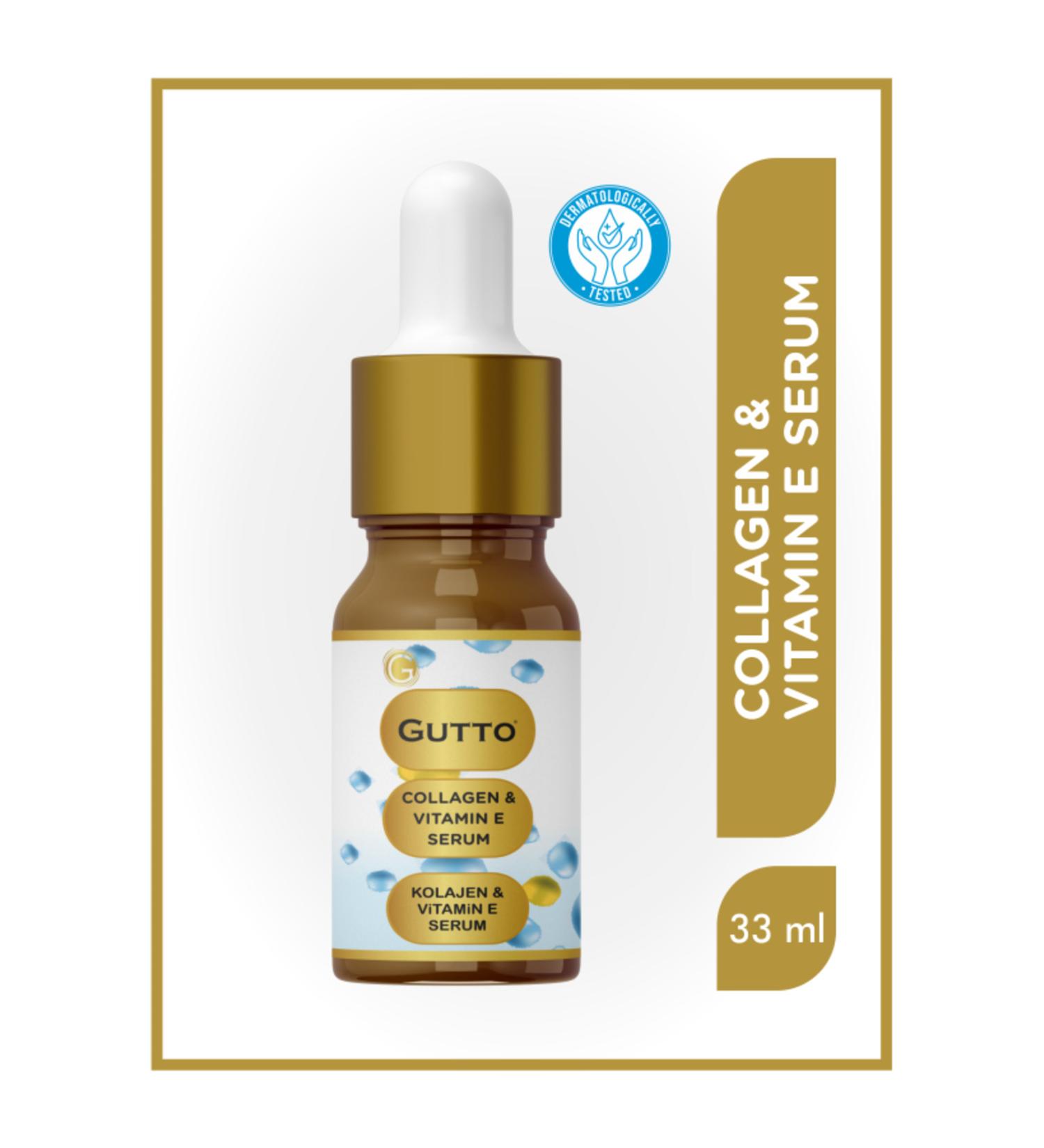 Gutto Collagen and Vitamin E Antioxidant Protection and Moisture Balancing Skin Serum 33ml