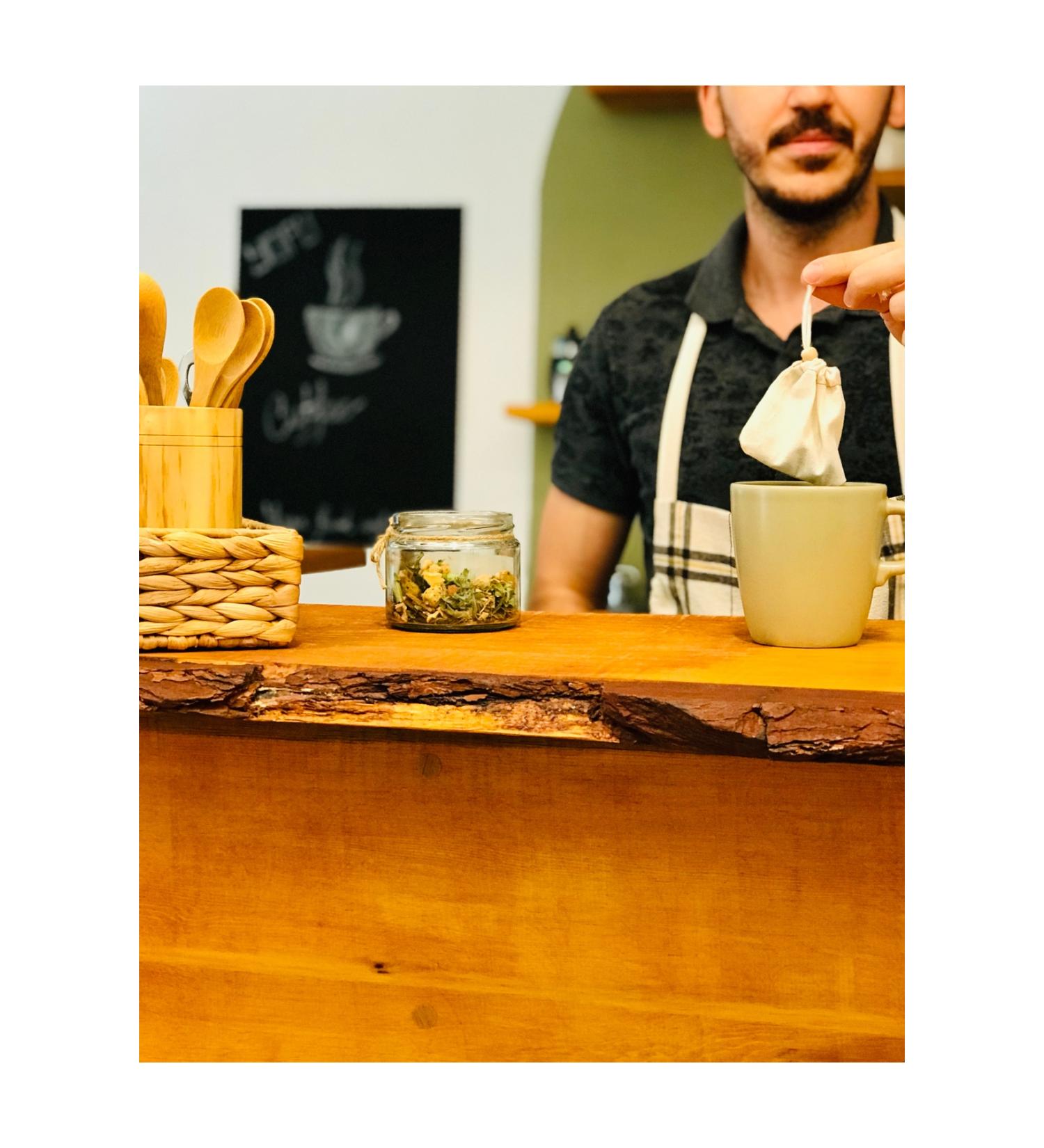 YOFU Fabric Tea Bag (5PCS) Washable Bag Tea Coffee Filter Organic (5PCS)