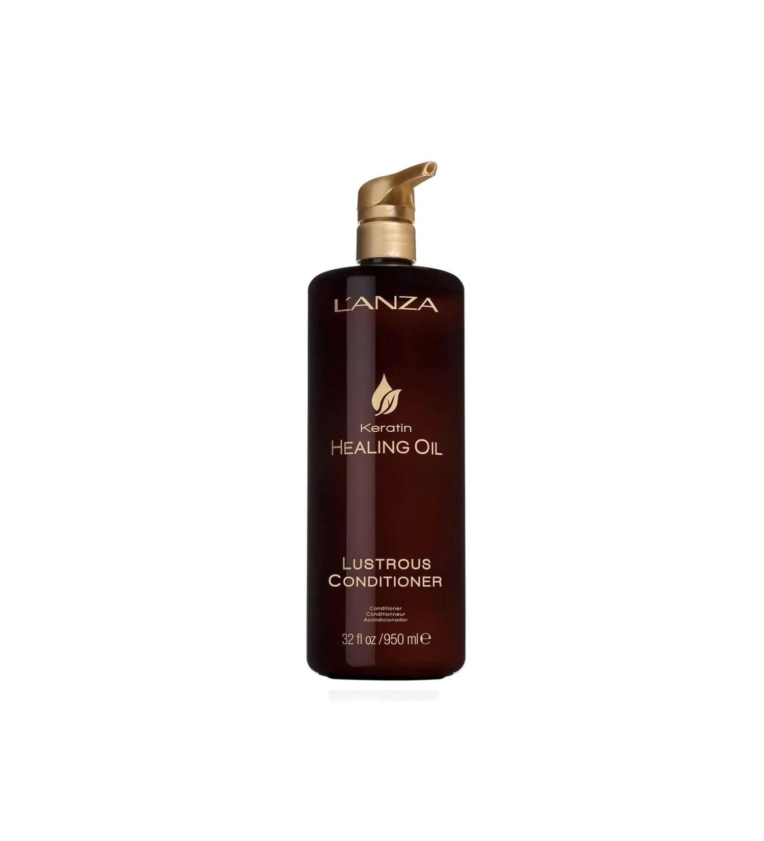 L'anza Keratin Healing Oil Lustrous Conditioner 950ml-Dry and Damaged Hair Keratin Care 950ml SED33332