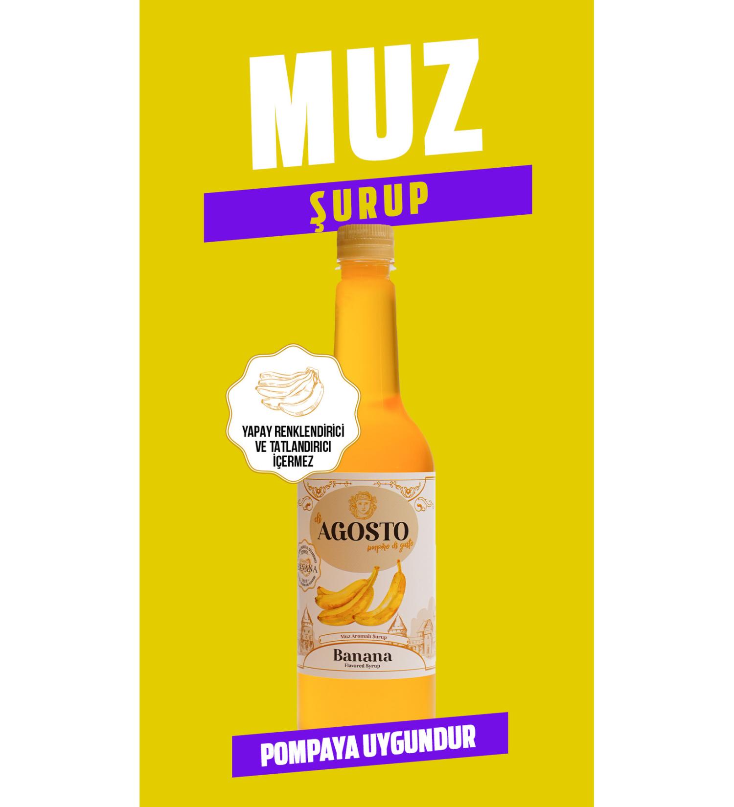 AGOSTO 750 Ml Banana Flavored Syrup