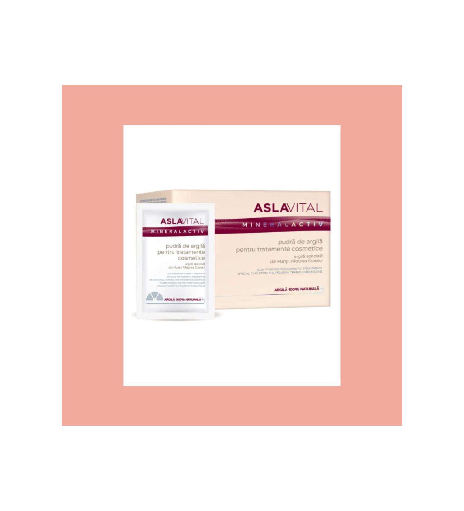 ASLAVITAL Aslavital Clay Mask Natural Skin Cleanser and Brightener 7*1 - Buy Online on GoSupps.com