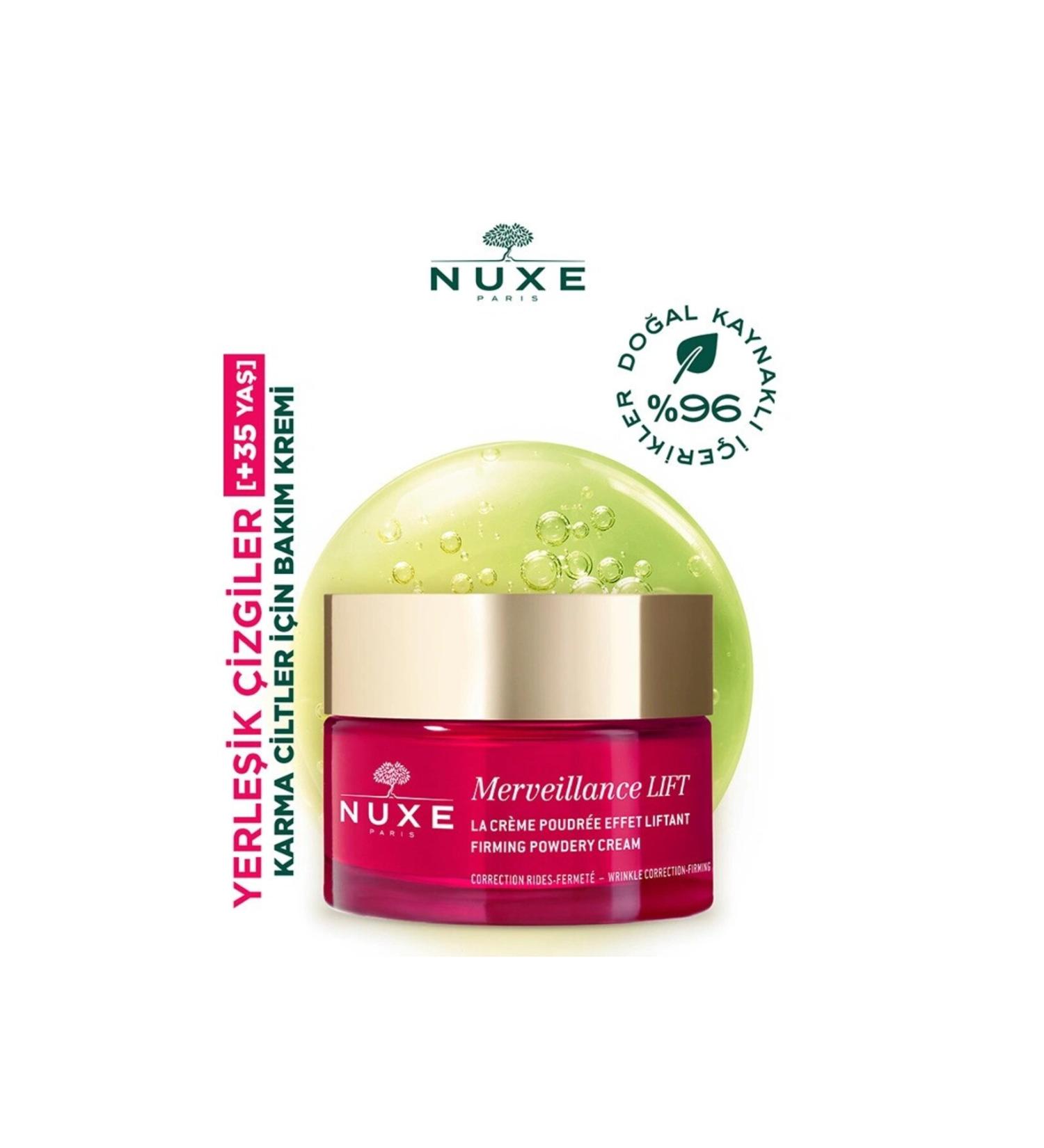 Nuxe Merveillance Lift Firming Powdery Cream - Firming Day Cream for Combination & Oily Skin 50ml