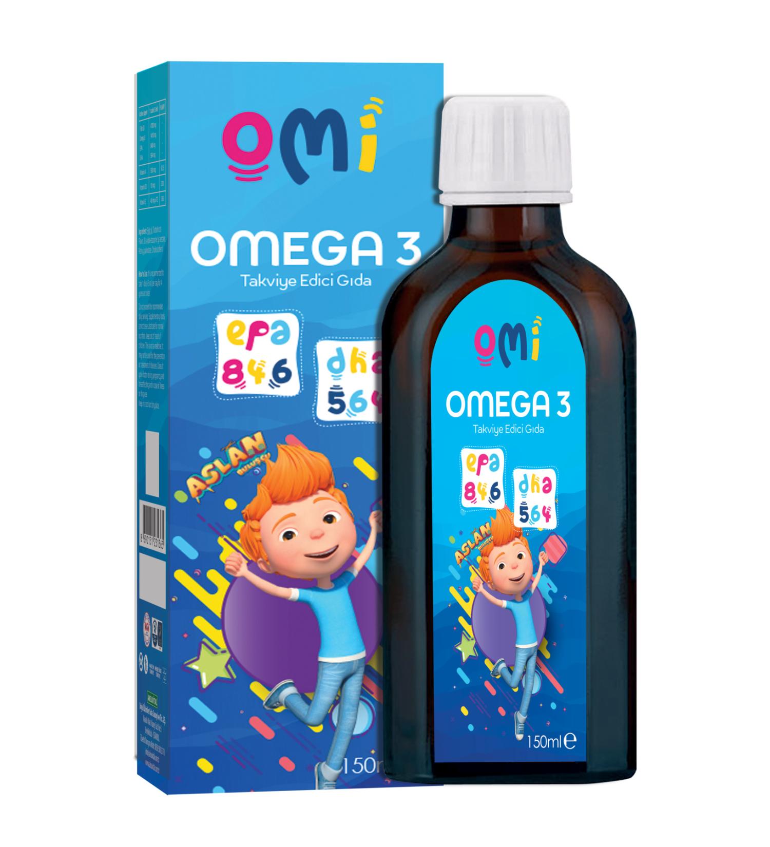 OM OMEGA-3 150 ML SYRUP - Aslan TRT Child