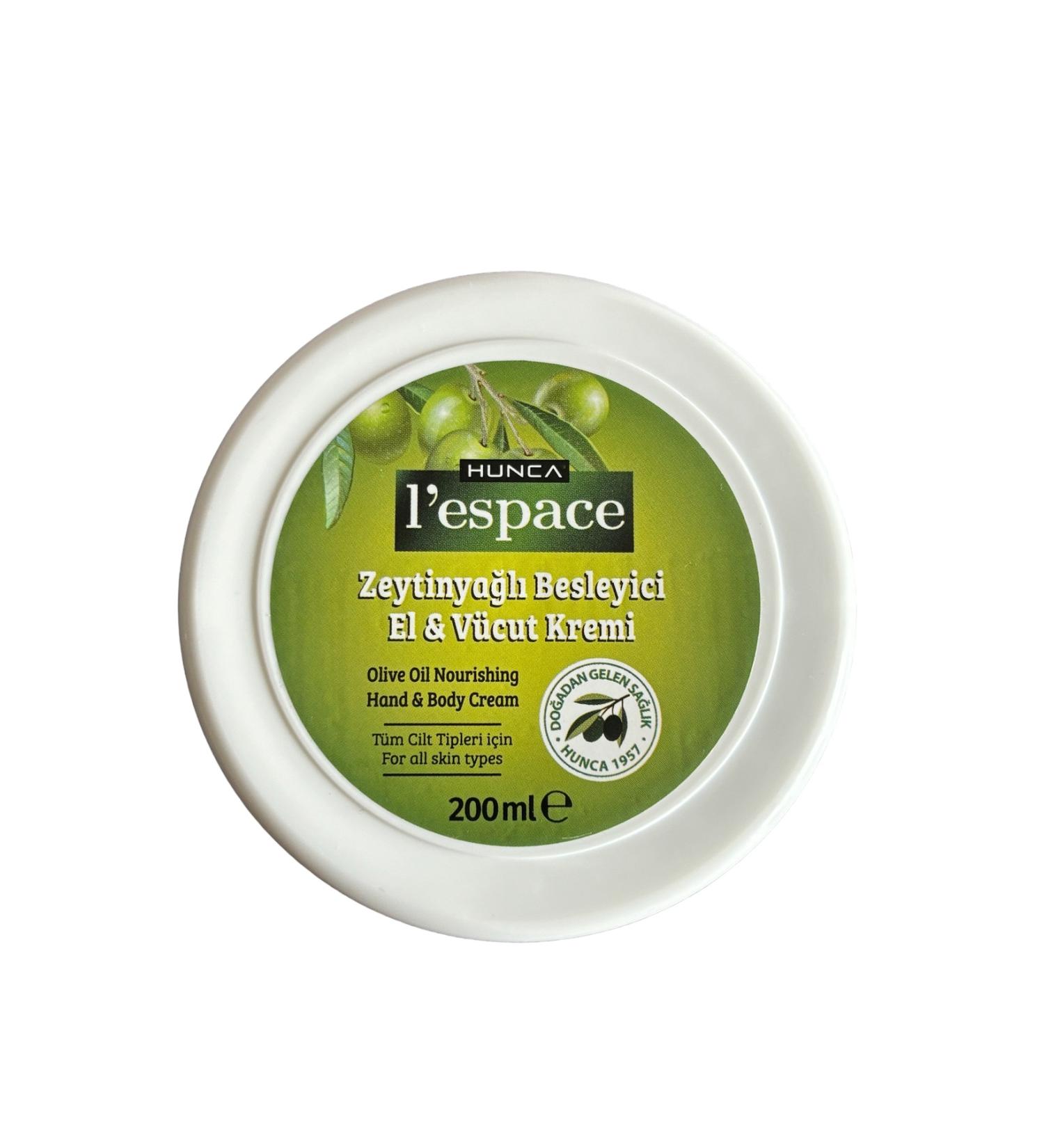 Huncalife L'espace Olive Oil Nourishing Hand & Body Cream 200ml
