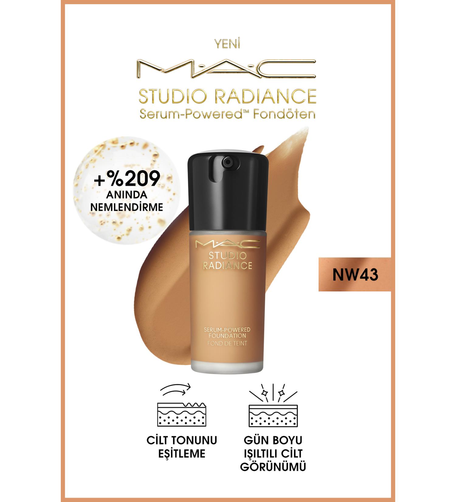 Mac Foundation-NW43 - Studio Radiance Serum-Powered 30 ml