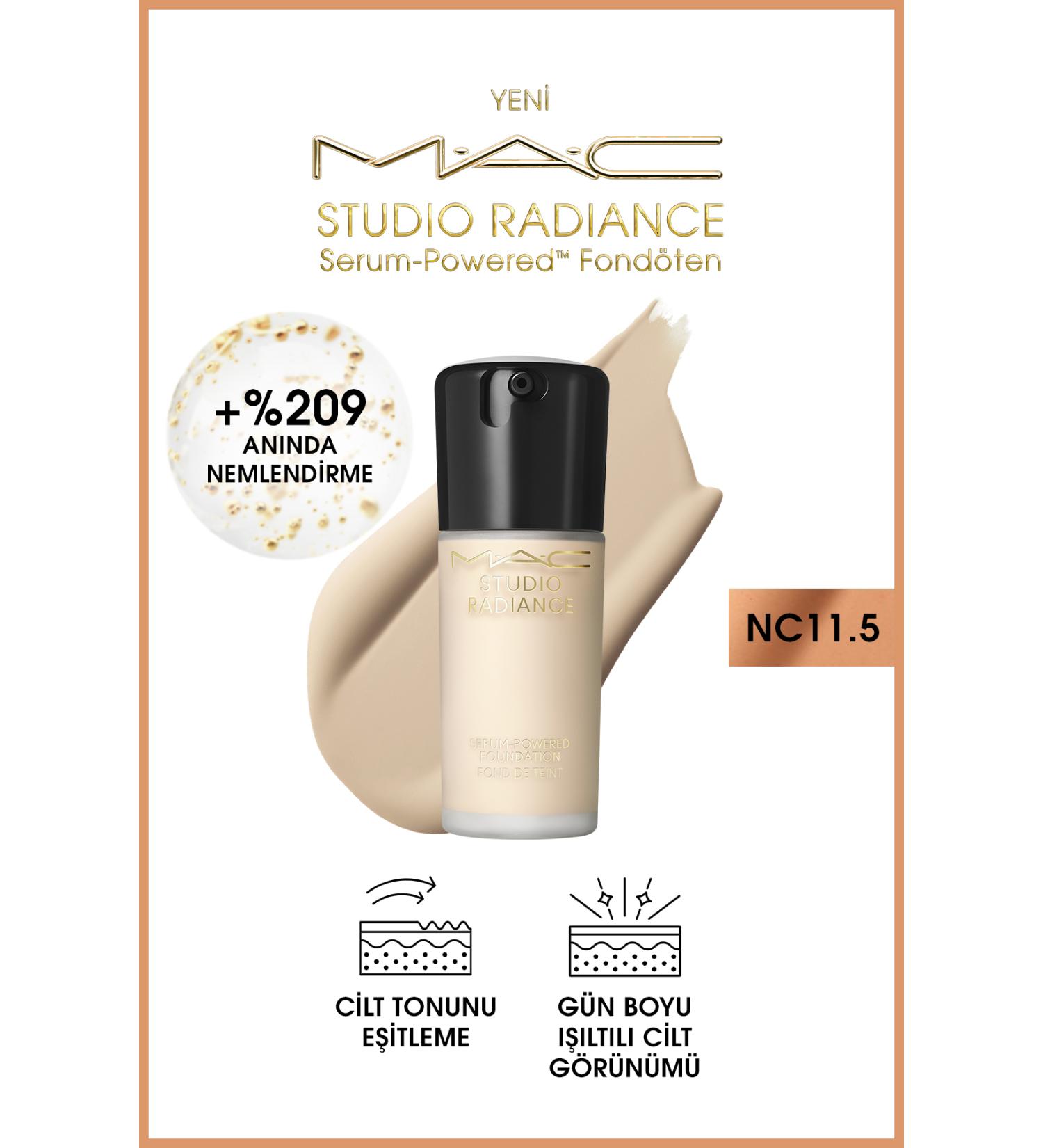 Mac Studio Radiance Serum-Powered Foundation-NC11.5-30ml - Buy Online on GoSupps.com