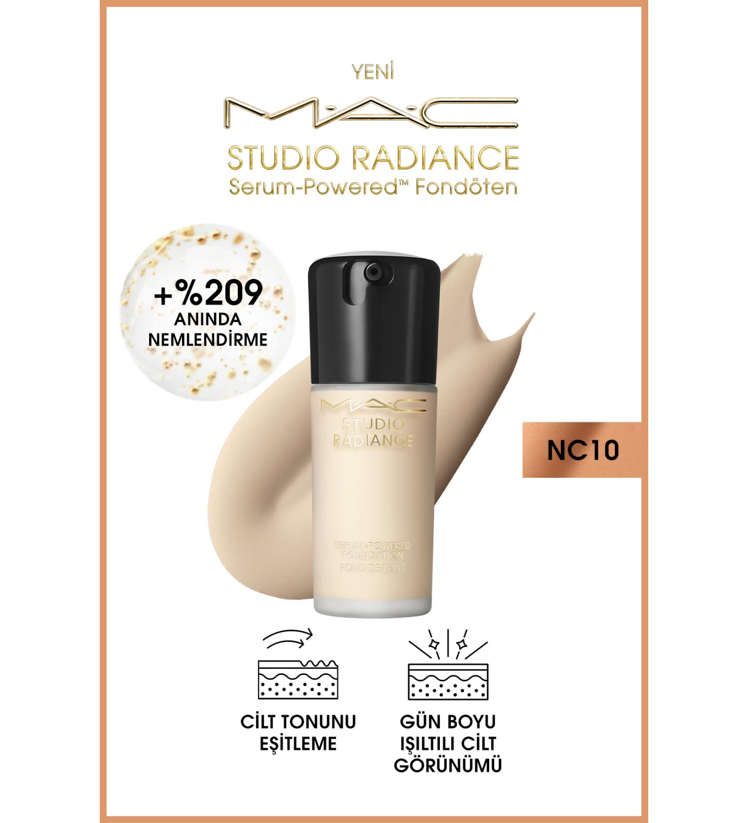 Mac Studio Radiance Serum-Powered Foundation-NC10-30ml - Buy Online on GoSupps.com
