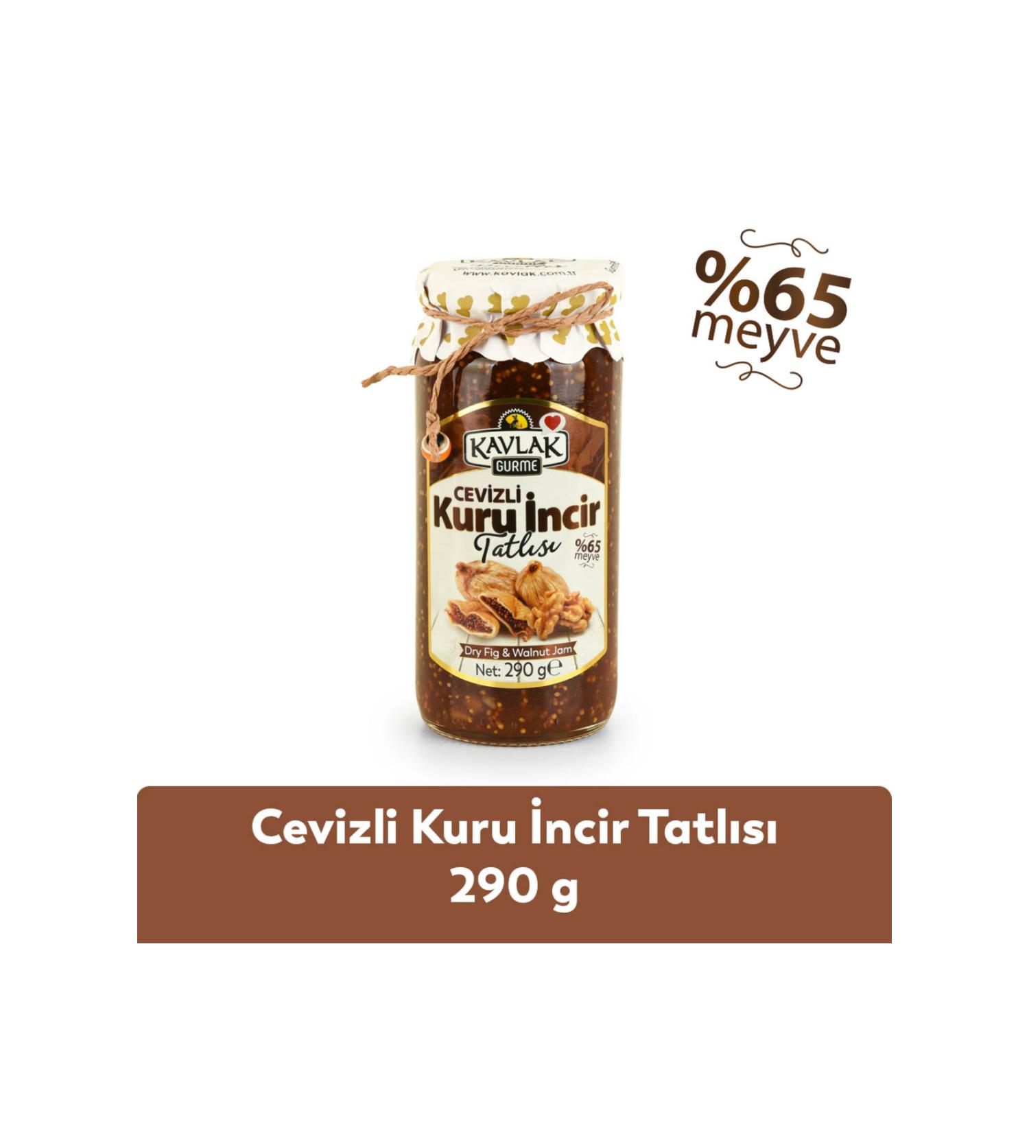 Kavlak Olive Walnut-Dried Fig Jam 290 Gr Glass Jar