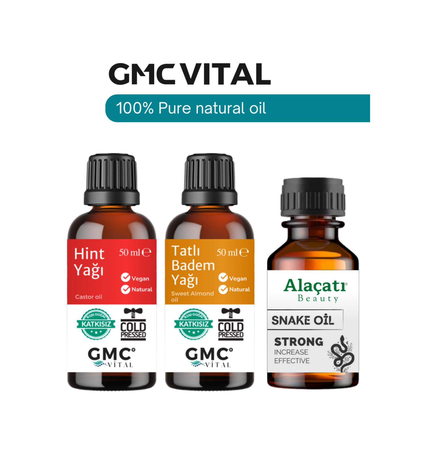 Gmc vital Snake Oil Fast Hair Growth Serum Castor Oil Almond Oil 120 ml - Buy Online on GoSupps.com