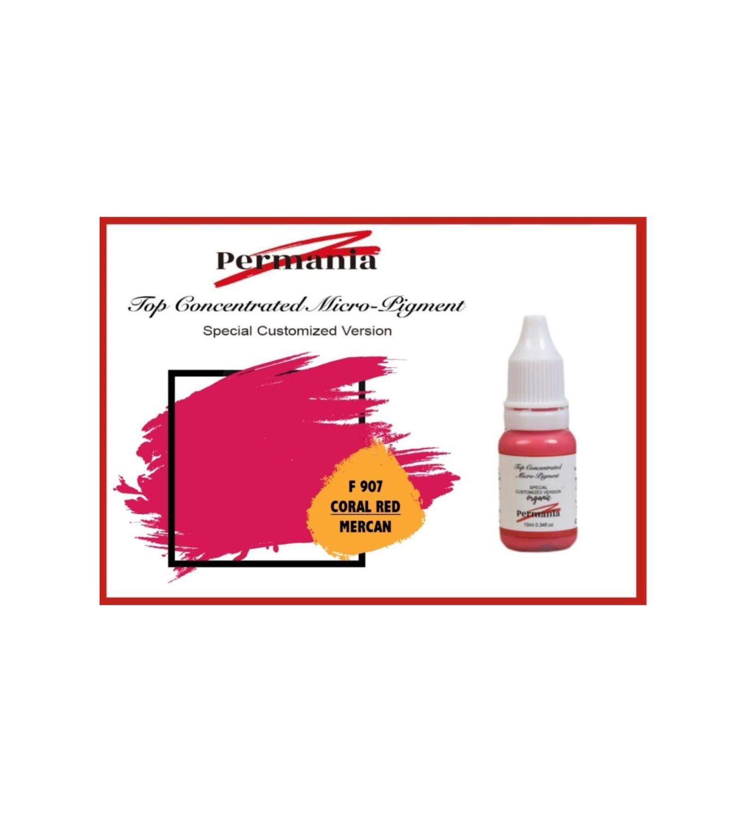 Fontenay Permania Permanent Makeup Dye Lip Color Coral Red 10ml
