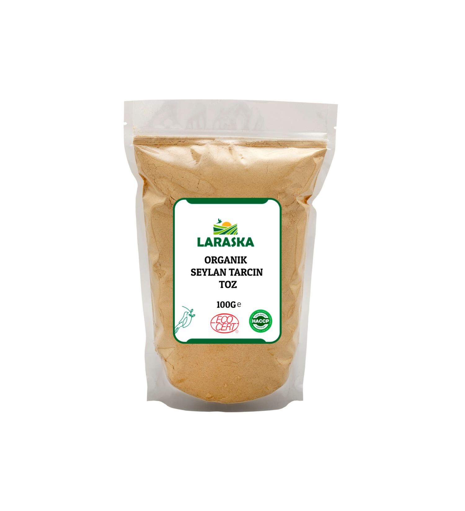 Laraska Organic Ceylon - Ceylon Cinnamon Powder 100g - Organically Certified - Buy Online on GoSupps.com