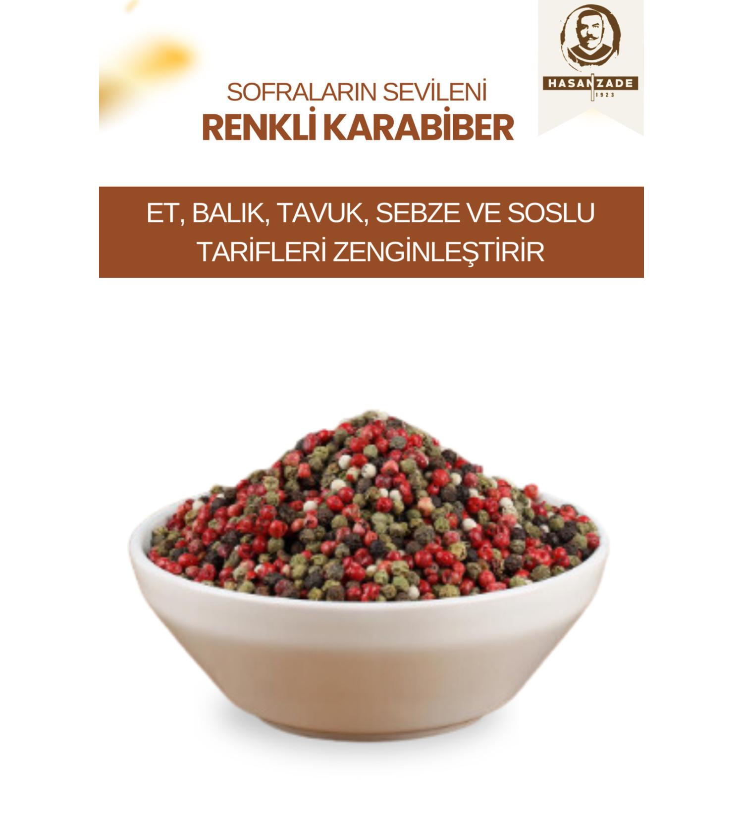 Hasanzade Colored Black Pepper 750 GR