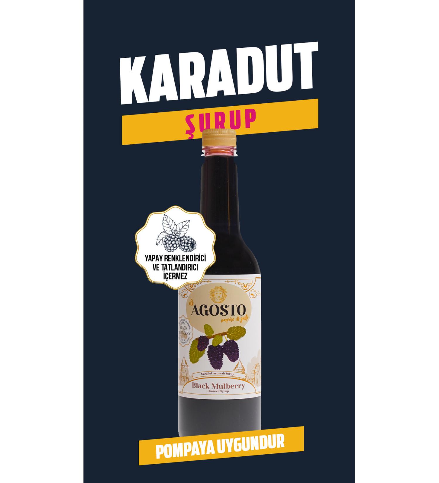 AGOSTO 750 Ml Black Mulberry Flavored Syrup