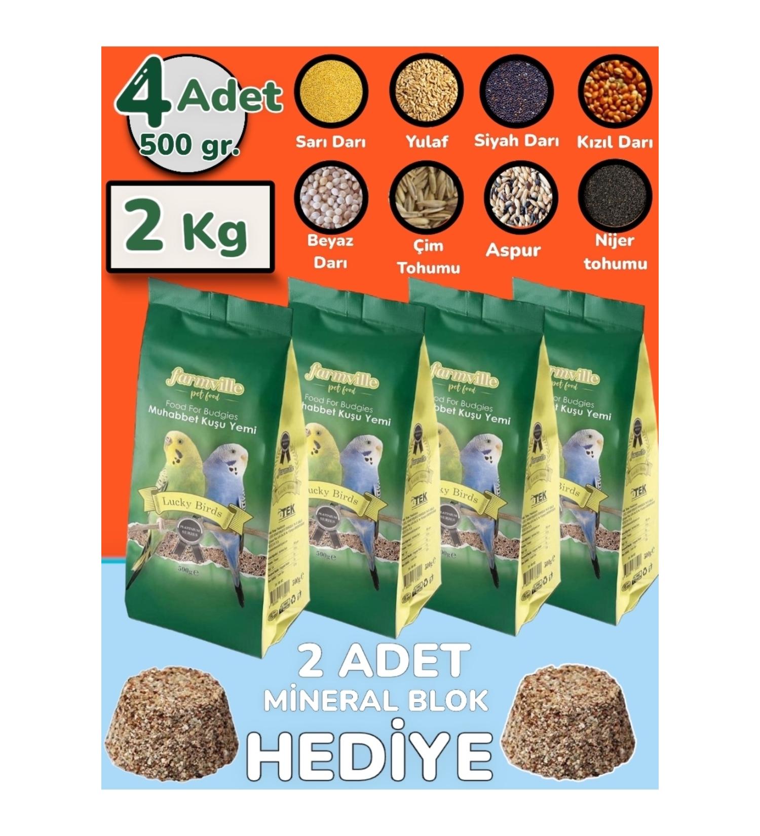 bite pet Farmville 8 Different Seeds Bird Food (4X500GR) - Buy Online on GoSupps.com
