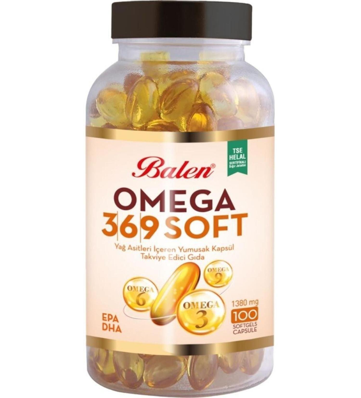 Balen Omega 3-6-9 Soft Fatty Acids 1380 Mg 100 Capsules