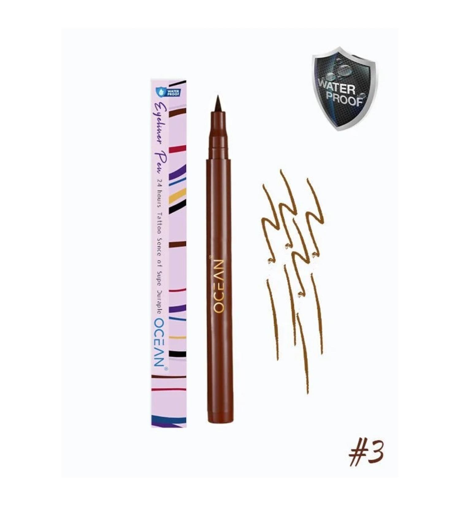 Brown Eyeliner Liquid Pencil Eyeliner Waterproof Highly Pigmented