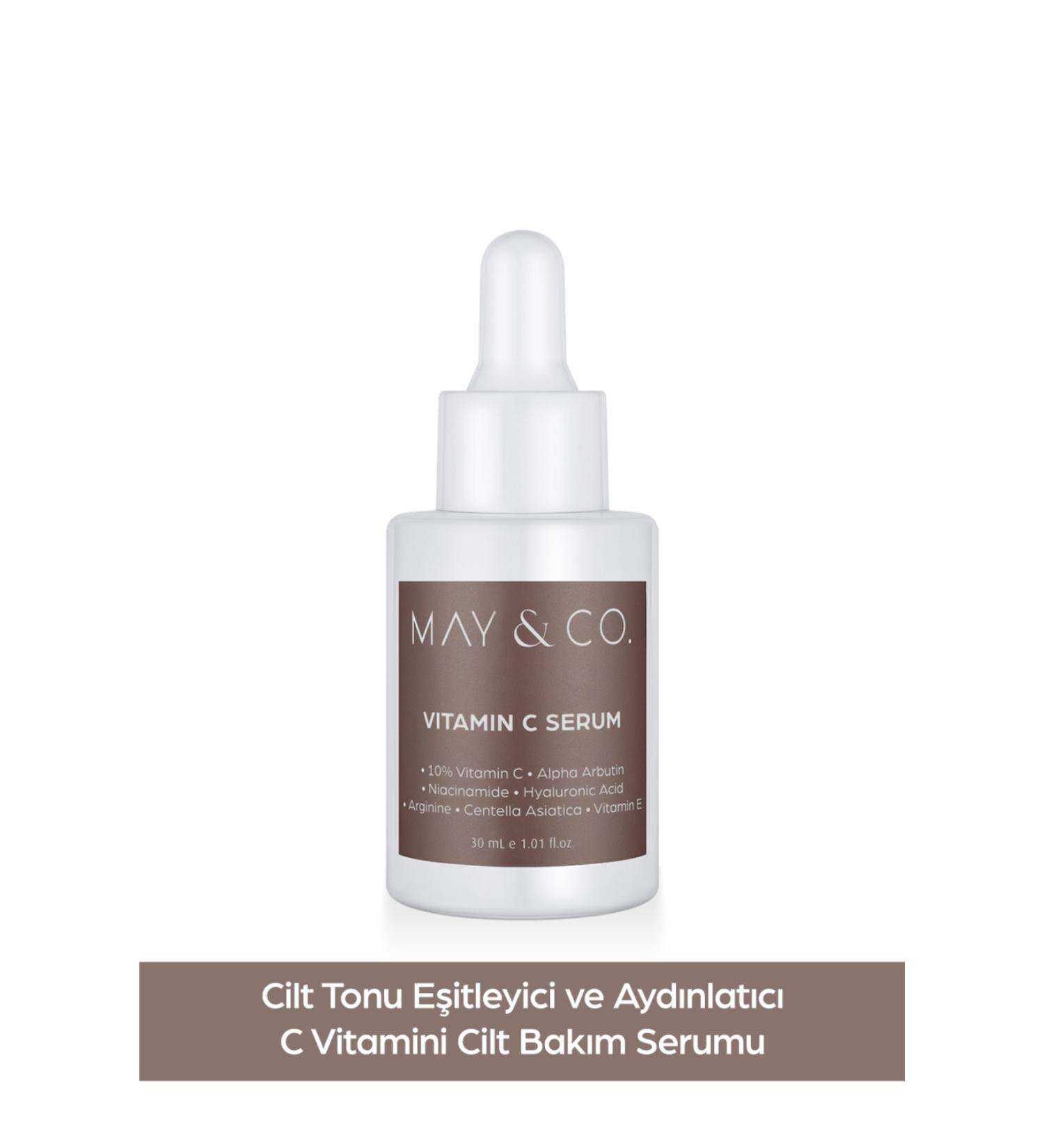MAY&CO. Vit. C Brightening and Tone Equalizing Care Serum 30ml (VIT. C ARBUTIN NIACINAMIDE VIT. E) - Buy Online on GoSupps.com