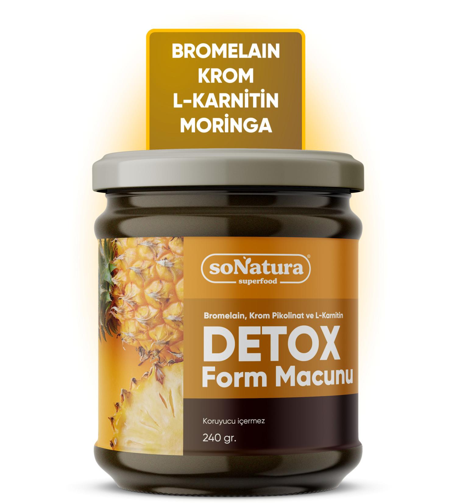 Sonatura Detox Form Paste (BROMELAIN CHROME PICOLINATE AND L-CARNITINE) 240 Gr. - Buy Online on GoSupps.com