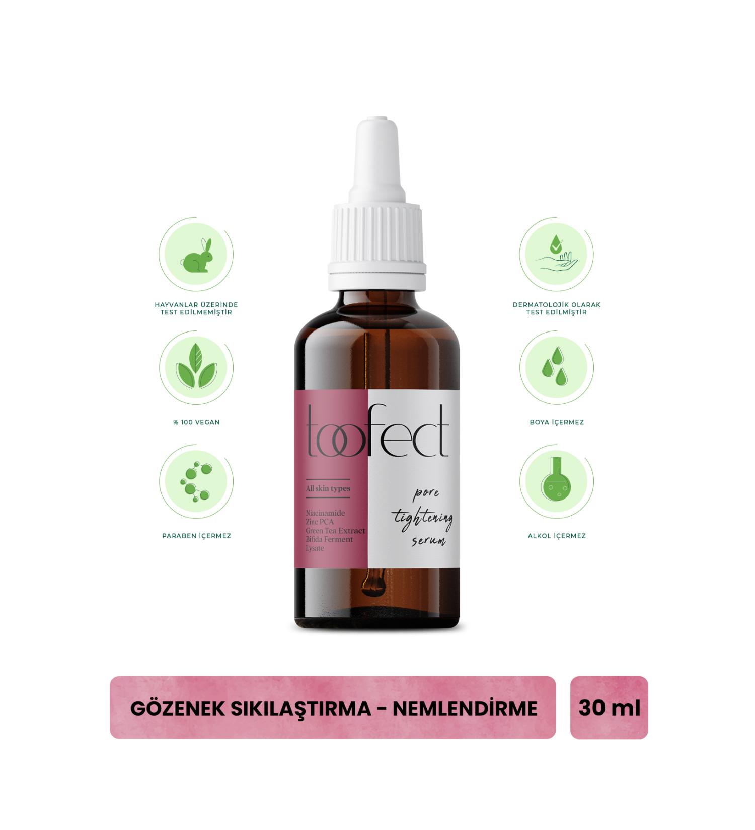 Toofect Pore Tightening Skin Serum 30ml Vegan Blackhead Reducer Moisturizer Barrier Booster - Buy Online on GoSupps.com