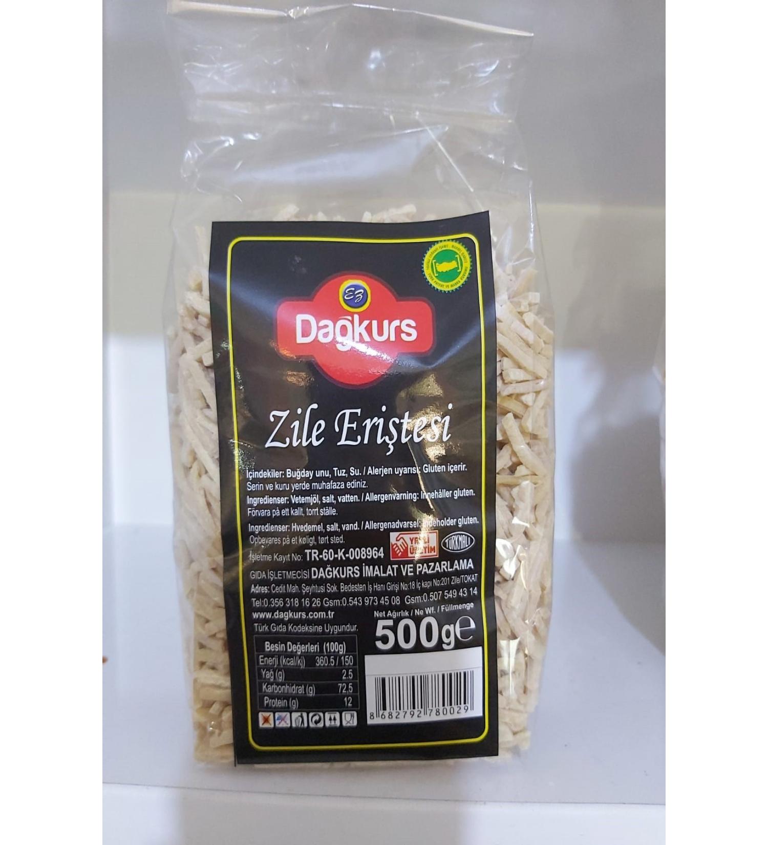 DA KURS Zile Plain Noodles 500 gr