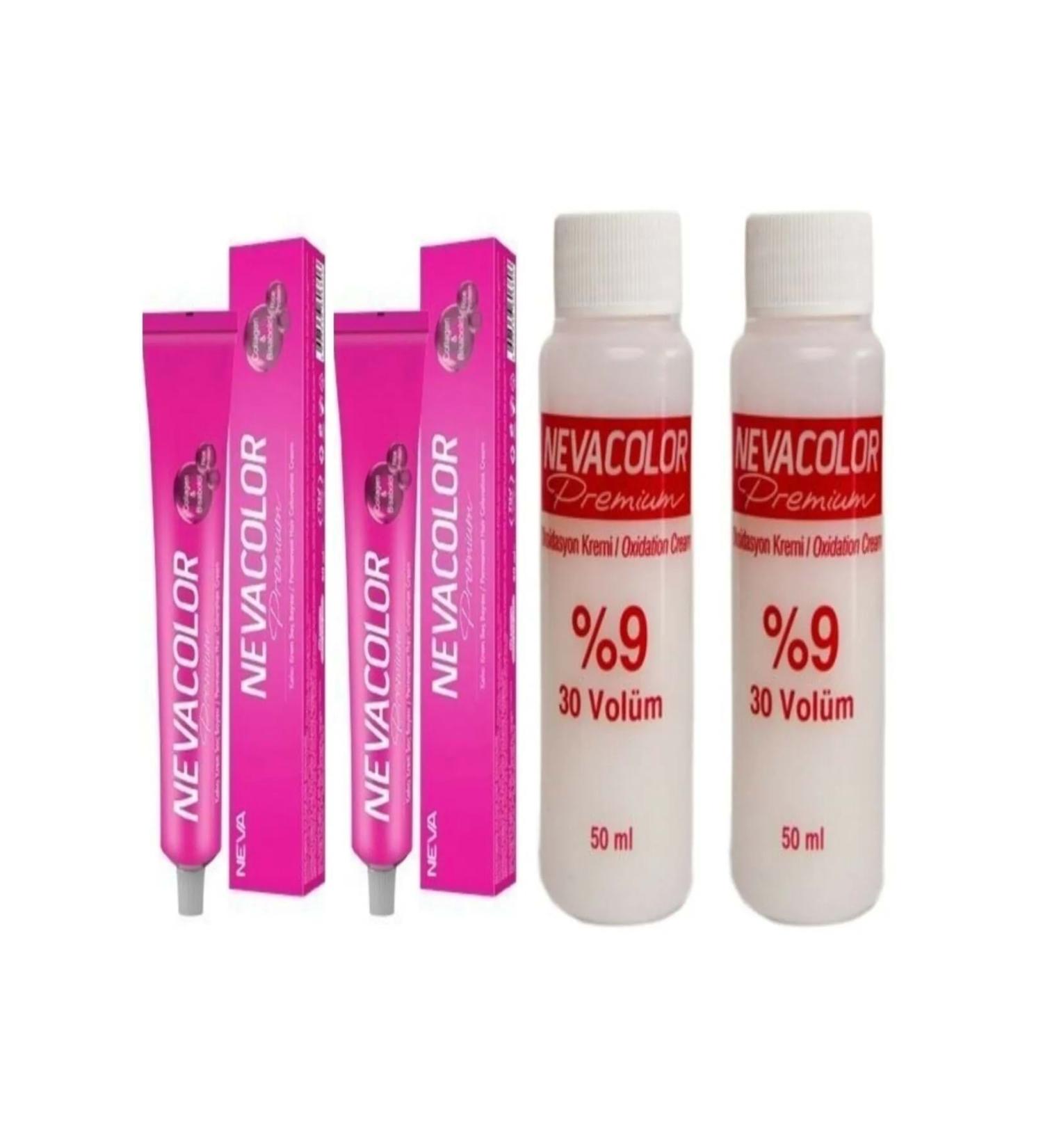 Neva Color 2 Li Tube Paint 6.71 Dark Blonde Ash Brown 2 Li Oxidant