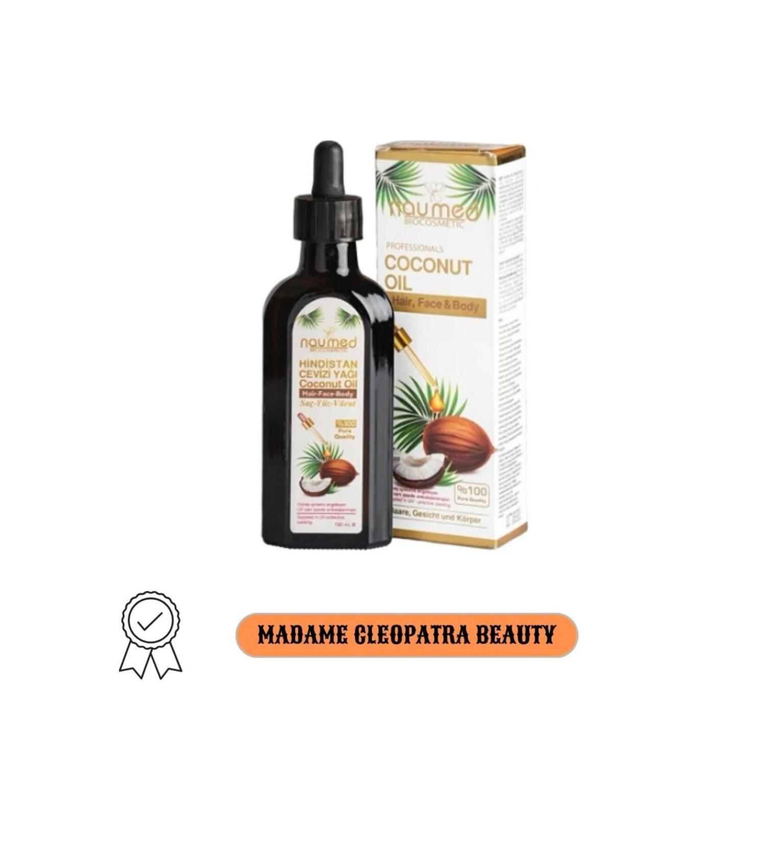 NAUMED Coconut Oil - Hair Face and Body Serum 100 Ml - Buy Online on GoSupps.com
