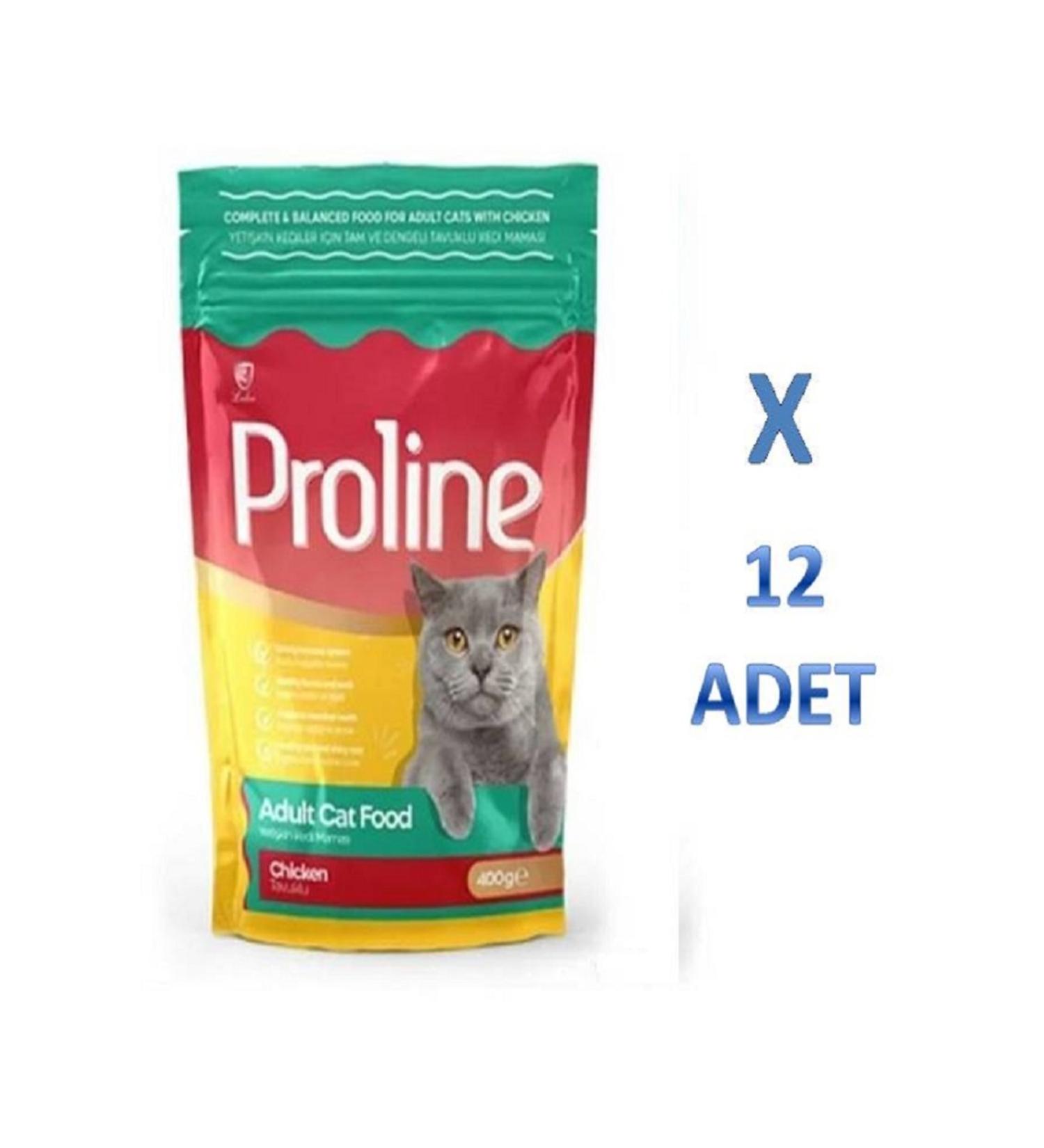 Proline Proline Chicken Adult Cat Food 400 gr x 12 Pieces