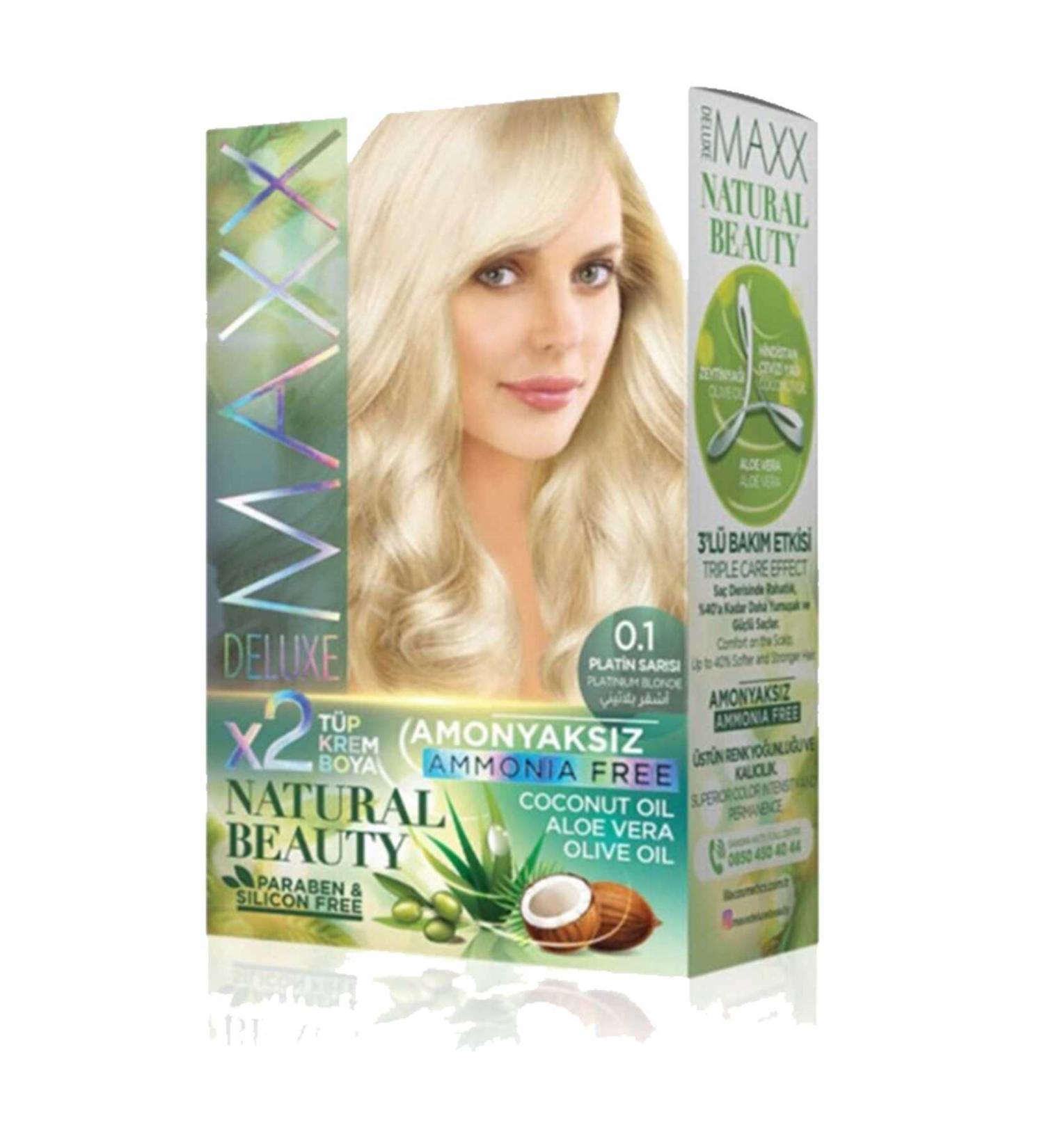 Natural Beauty Ammonia Free Hair Dye 0.1 Platinum Blonde - AYK2467-3878