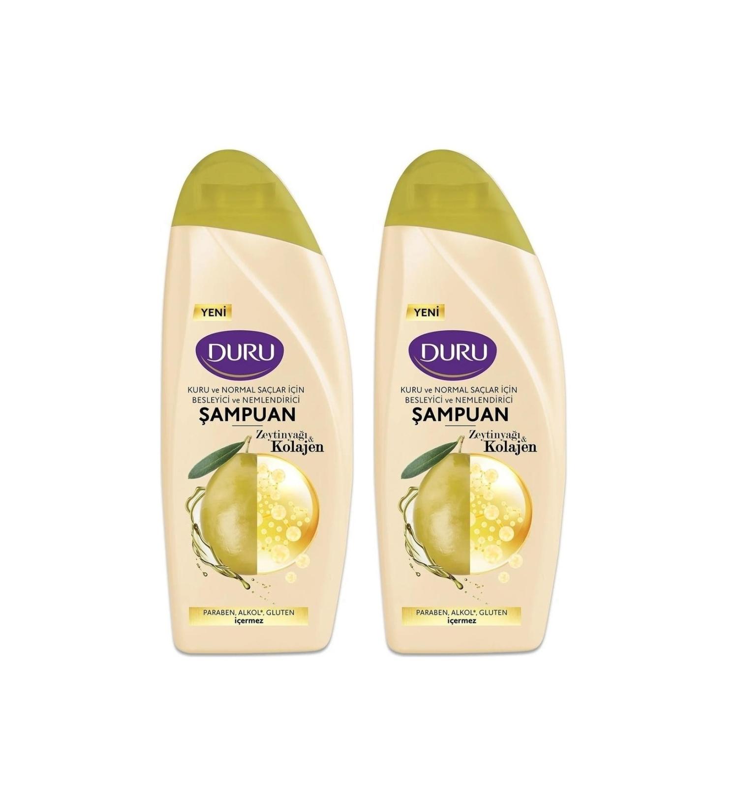 Duru Shampoo Collagen and Olive Oil 700 Ml x 2 Pieces - Buy Online on GoSupps.com