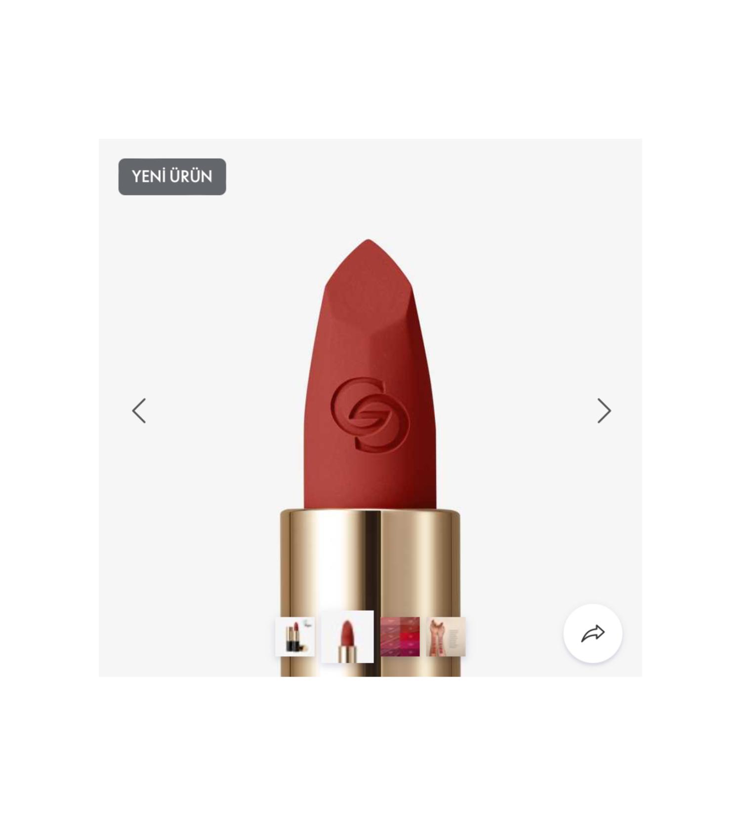 Oriflame Giordani Gold Iconic Matte Lipstick SPF 15 new series
