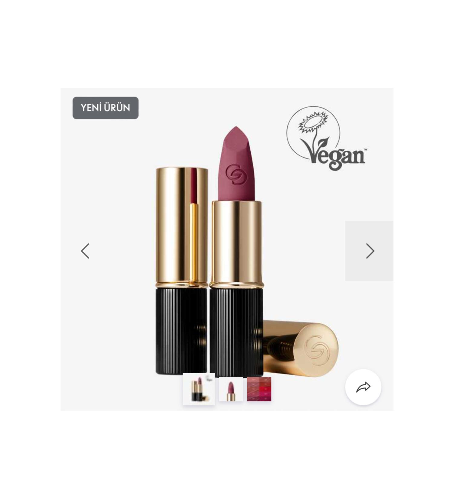 Oriflame Giordani Gold Iconic Matte Lipstick SPF 15 new series - Buy Online on GoSupps.com