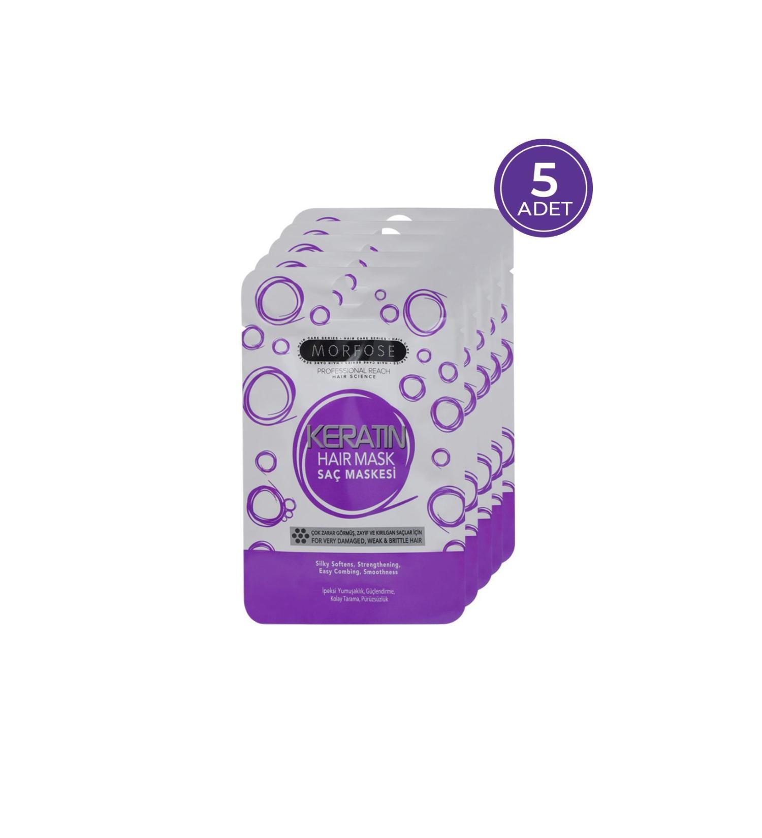 Morfose Keratin Hair Mask 25 ml 5 Pieces - Buy Online on GoSupps.com