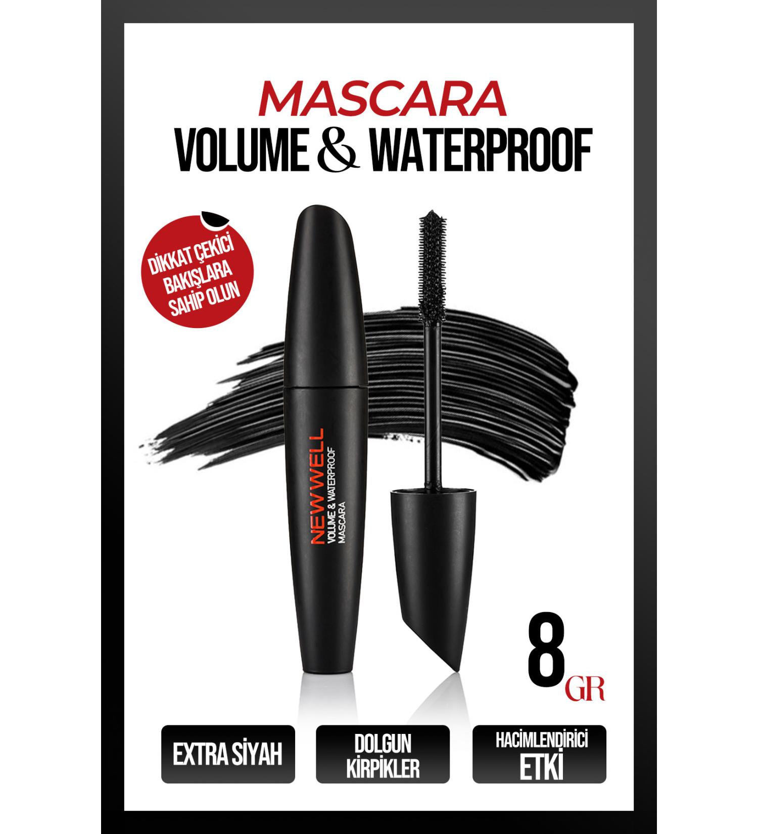 New Well Waterproof Black Mascara - Volume & Waterproof Extra Length 8680923320892 - Buy Online on GoSupps.com