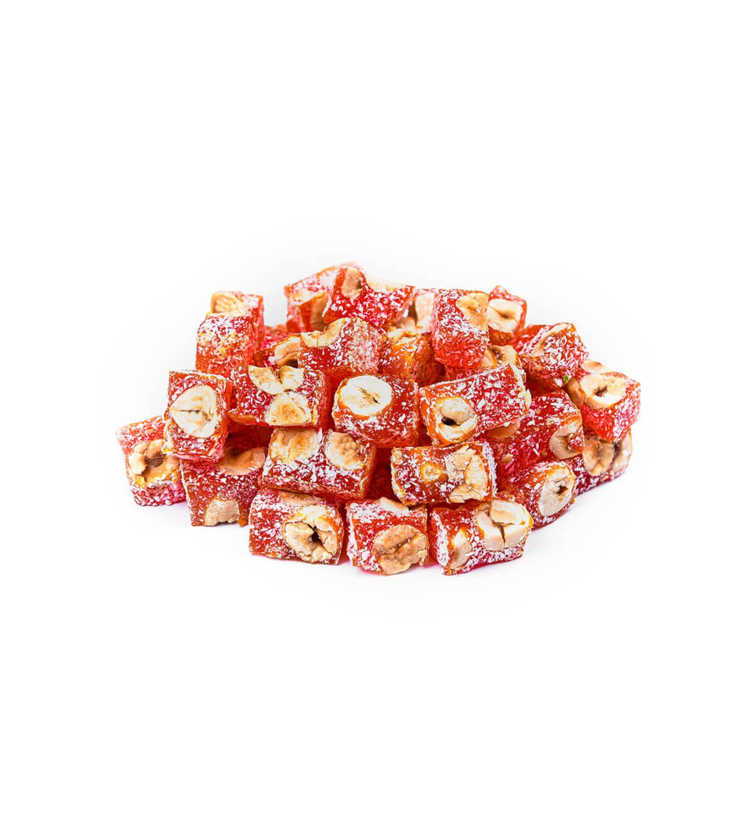 TAZE7 Orange Hazelnut Turkish Delight 500 Gr