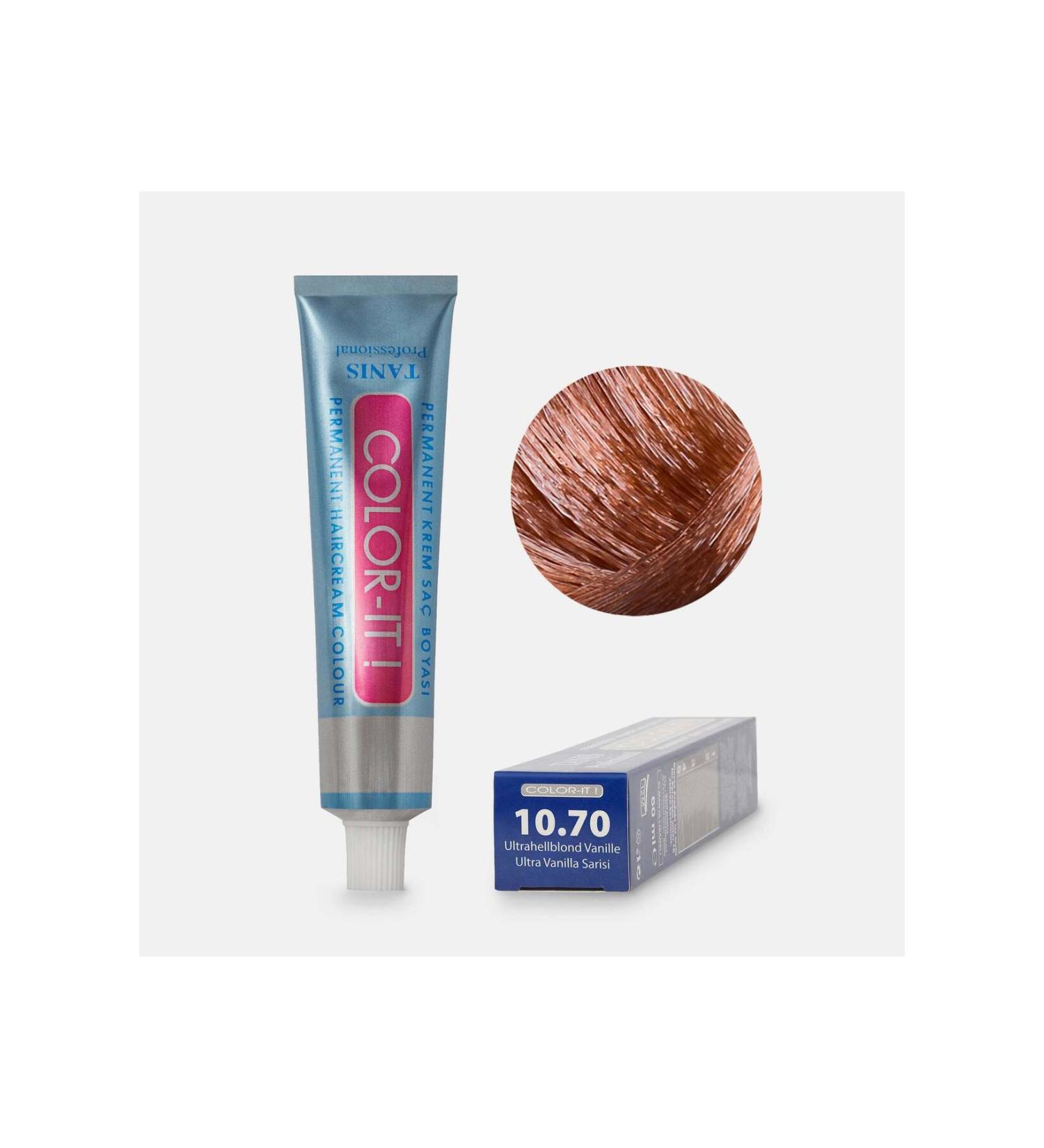 TANIS PROFESSIONAL Permanent Hair Dye COLOR-IT 10.70 Ultra Vanilla Blonde