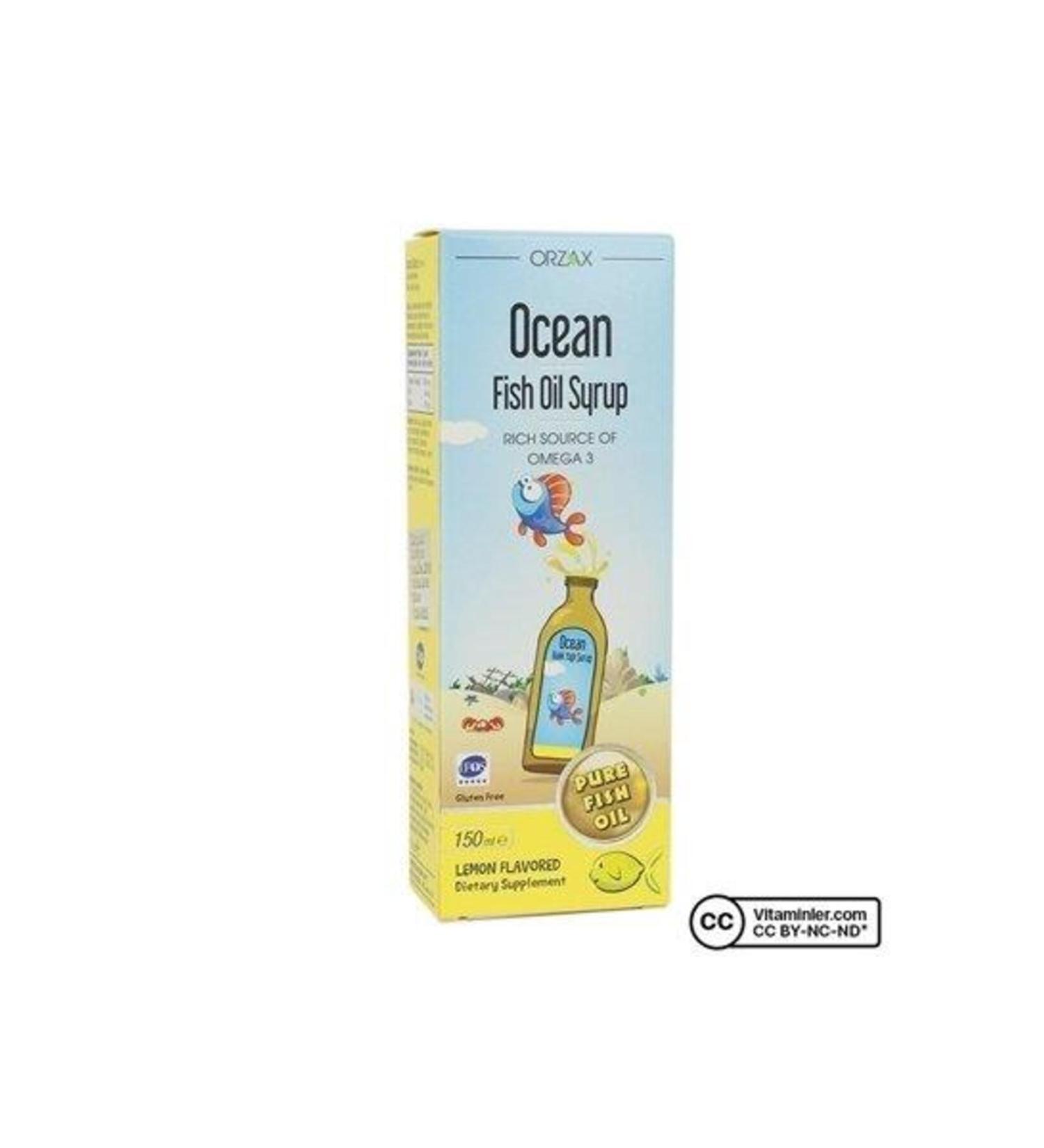 Ocean Omega 3 Lemon Fish Oil Syrup 150 ml