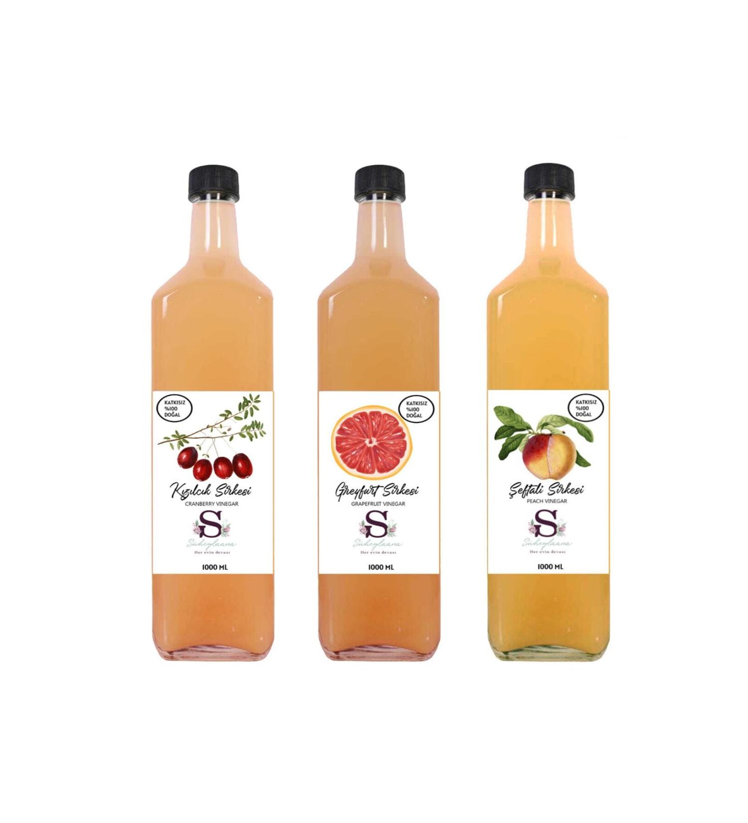 Suheylaana Natural Cranberry Grapefruit and Peach Vinegar 1000 Ml