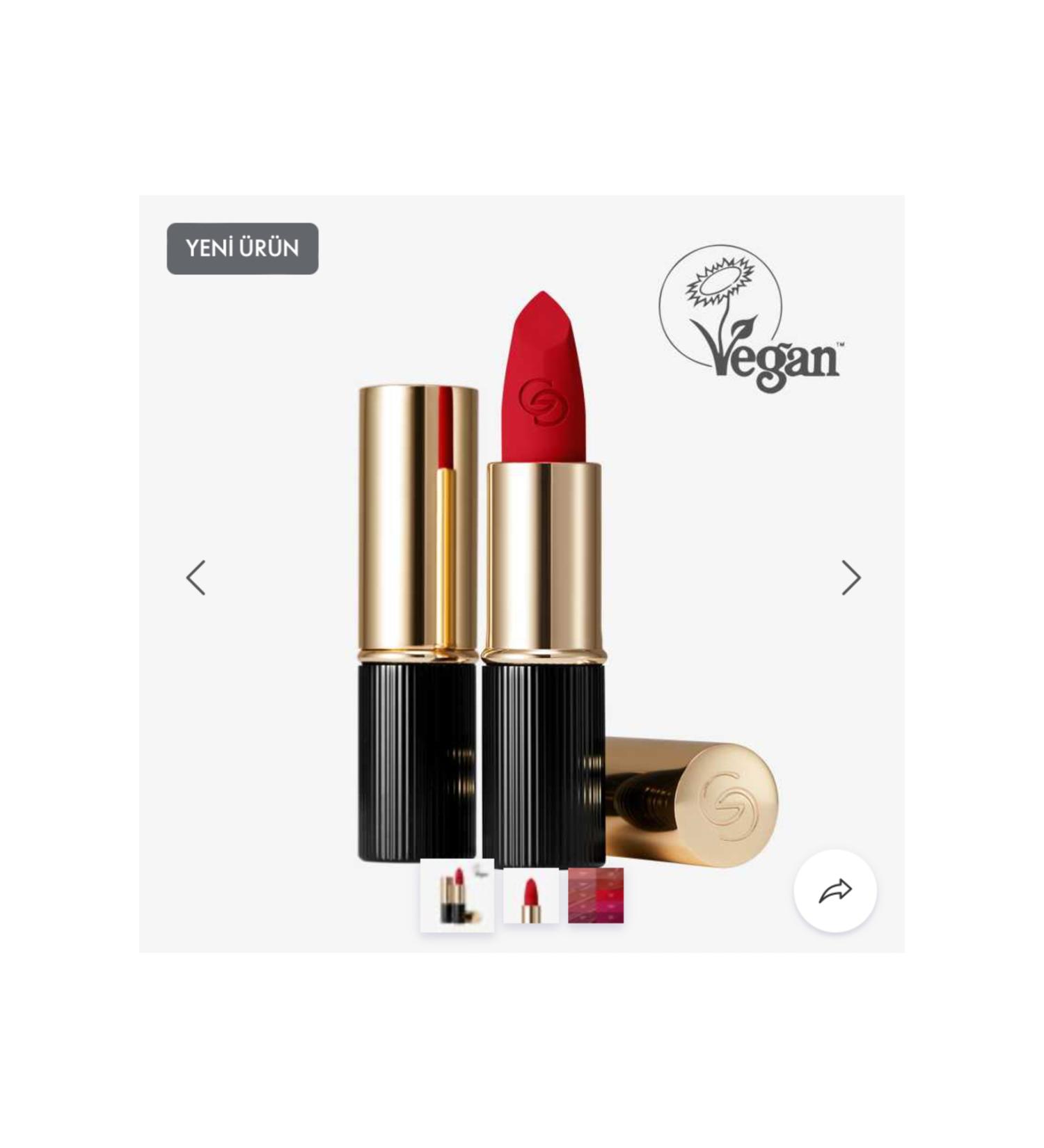 Oriflame Giordani Gold Iconic Matte Lipstick SPF 15 new series - Buy Online on GoSupps.com