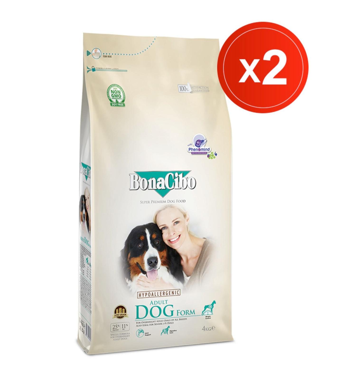 BonaCibo Adult Dog Form 4 Kg X 2 Pieces Form Chicken Adult Dog Food