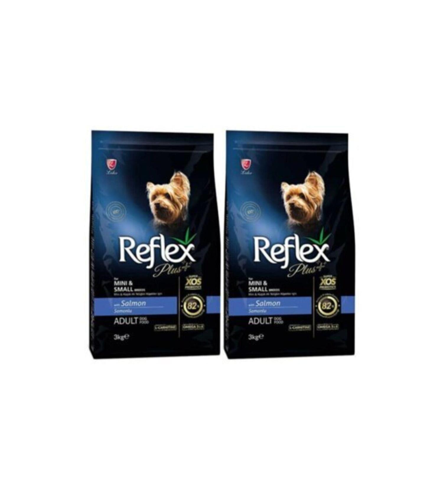 Reflex Small Mini Breed Adult Dog Food with Salmon 3 Kg X 2 Pieces