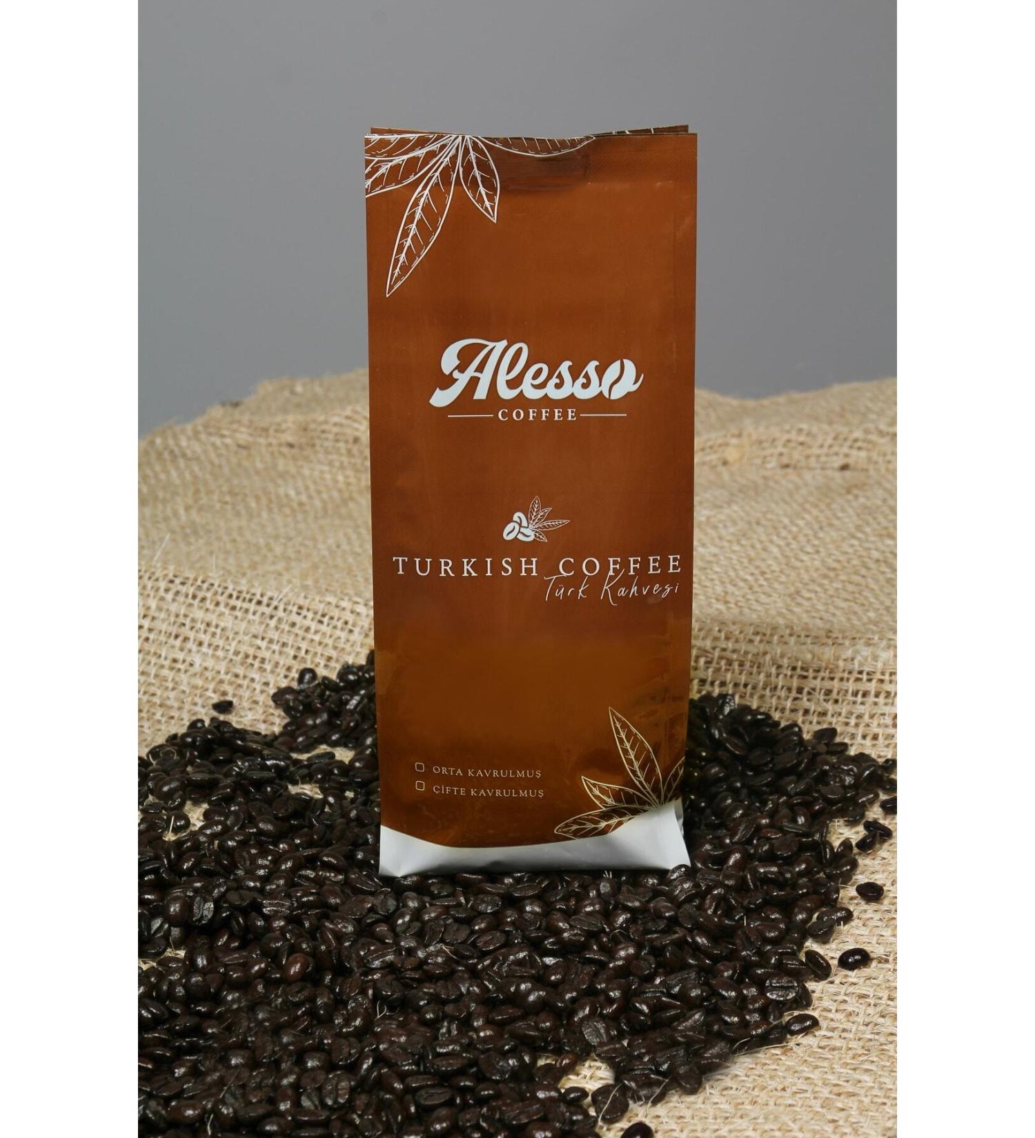 ALESSO COFFEE Turkish Coffee Medium Roasted Foamy 500gr - Buy Online on GoSupps.com