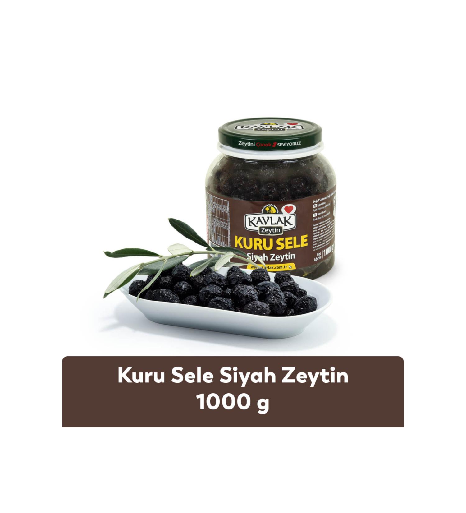 Kavlak Dry Black Olives 1 Kg (very Slightly Salty)